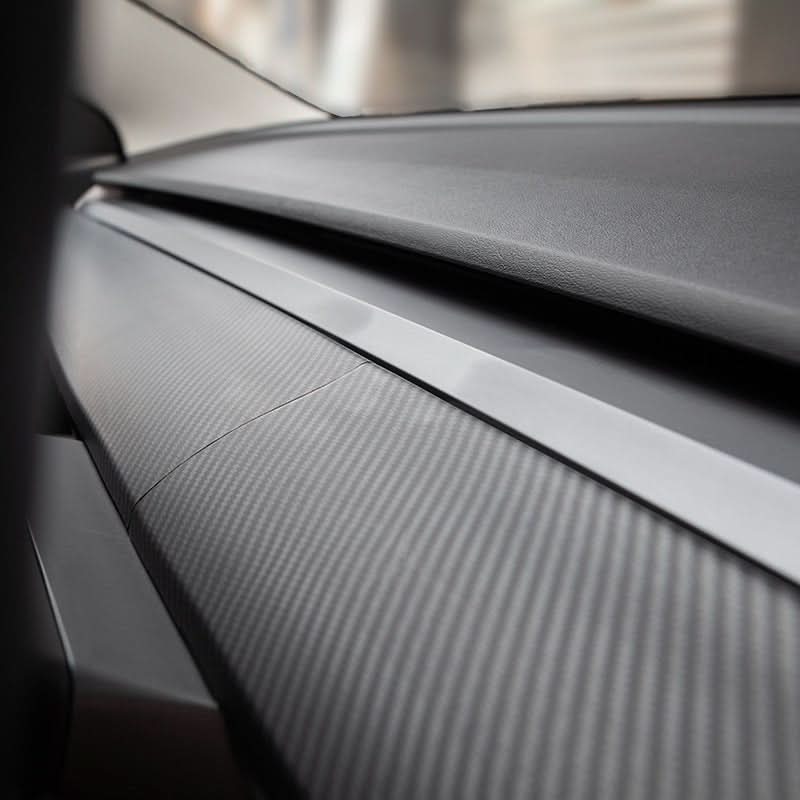 ABS Dashboard Cover for Model 3/Y | 2-Piece Set | 4 Finishes | Waterproof | 3M Adhesive