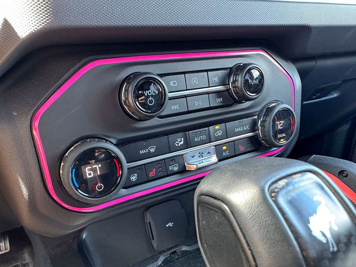 AC Controls Outline (Standard Series) - 2021+ Bronco