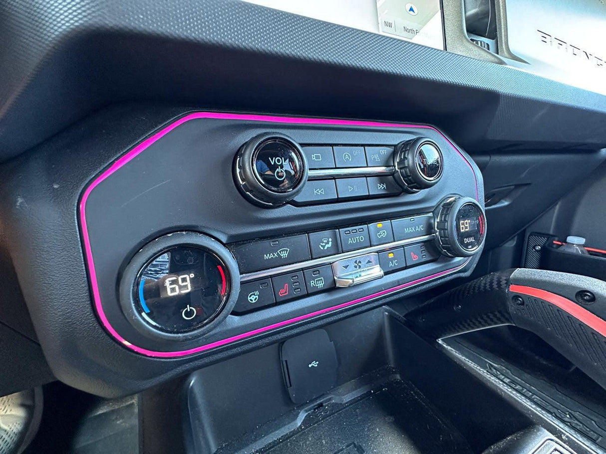 AC Controls Outline (Standard Series) - 2021+ Bronco