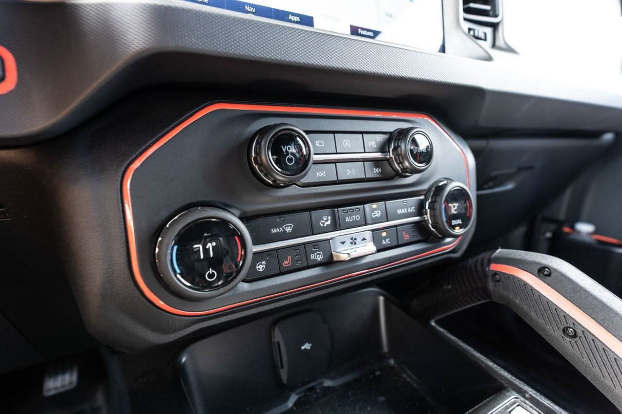 AC Controls Outline (Printed Series Vinyl) - 2021+ Bronco