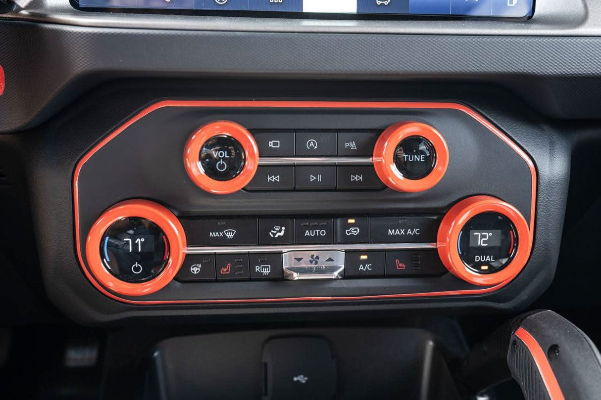 AC Controls Outline (Printed Series Vinyl) - 2021+ Bronco