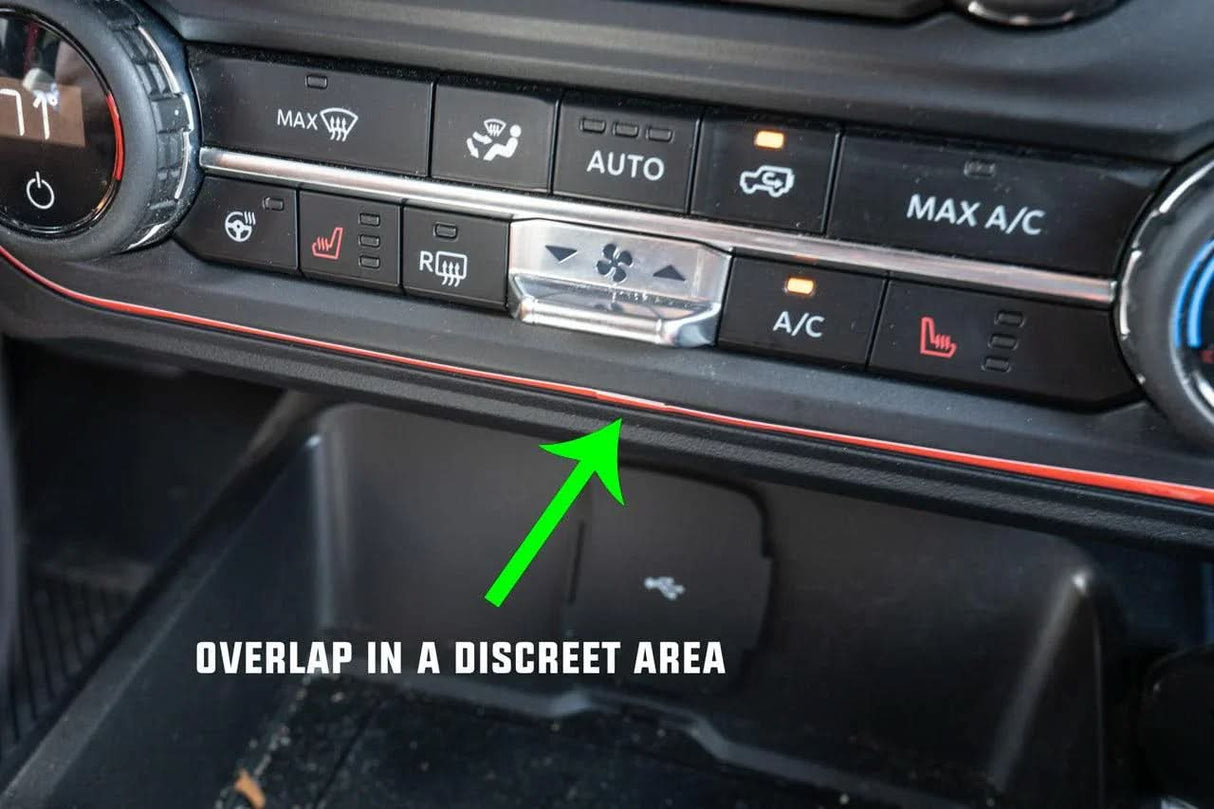 AC Controls Outline (Printed Series Vinyl) - 2021+ Bronco