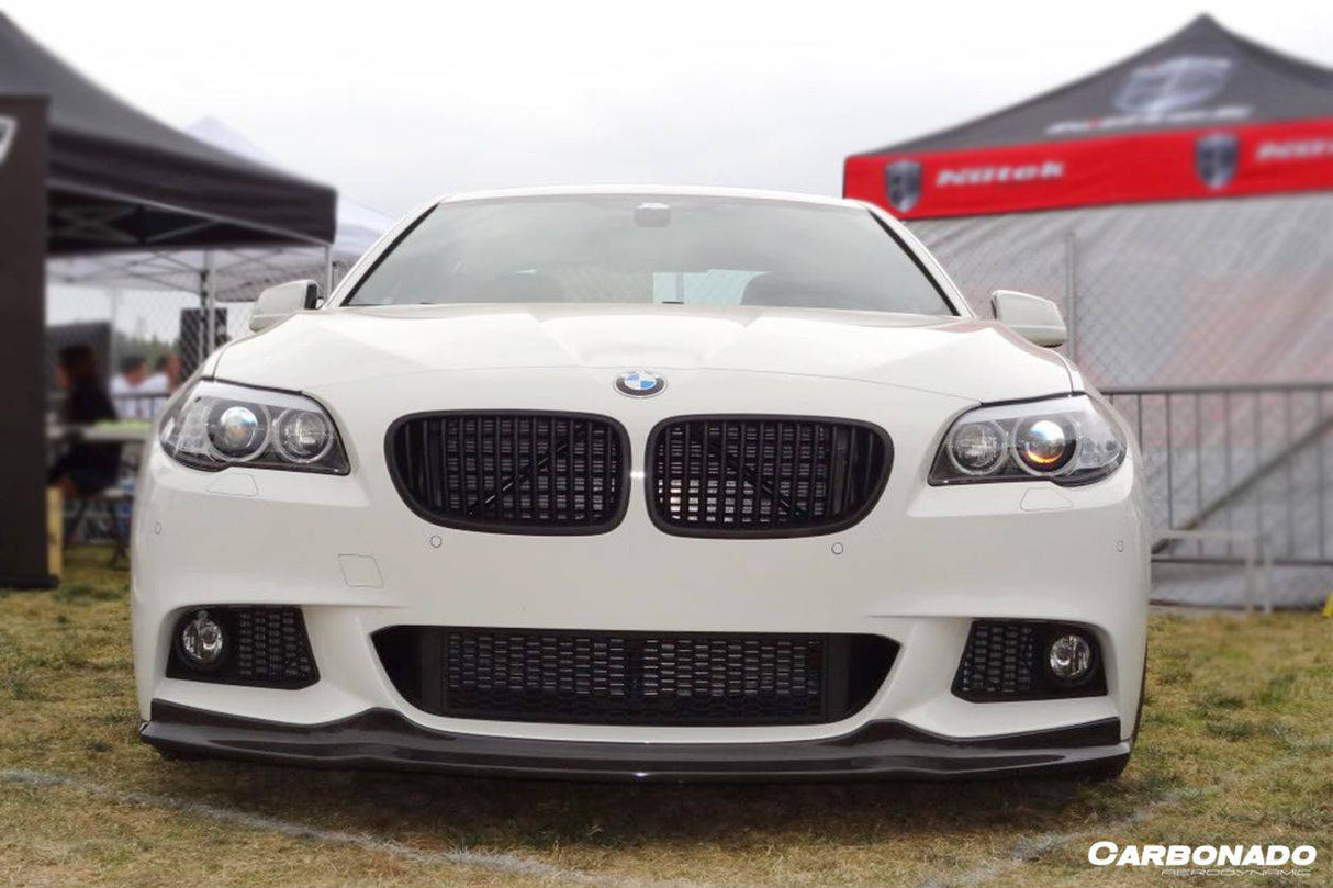 2011-2016 BMW F10 5 Series M-Tech AK Style Carbon Fiber Front Lip
