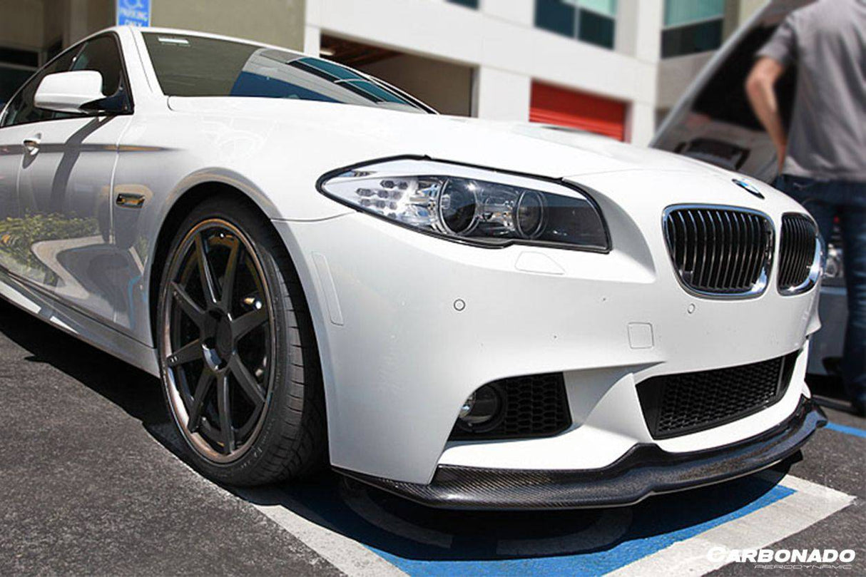 2011-2016 BMW F10 5 Series M-Tech AK Style Carbon Fiber Front Lip