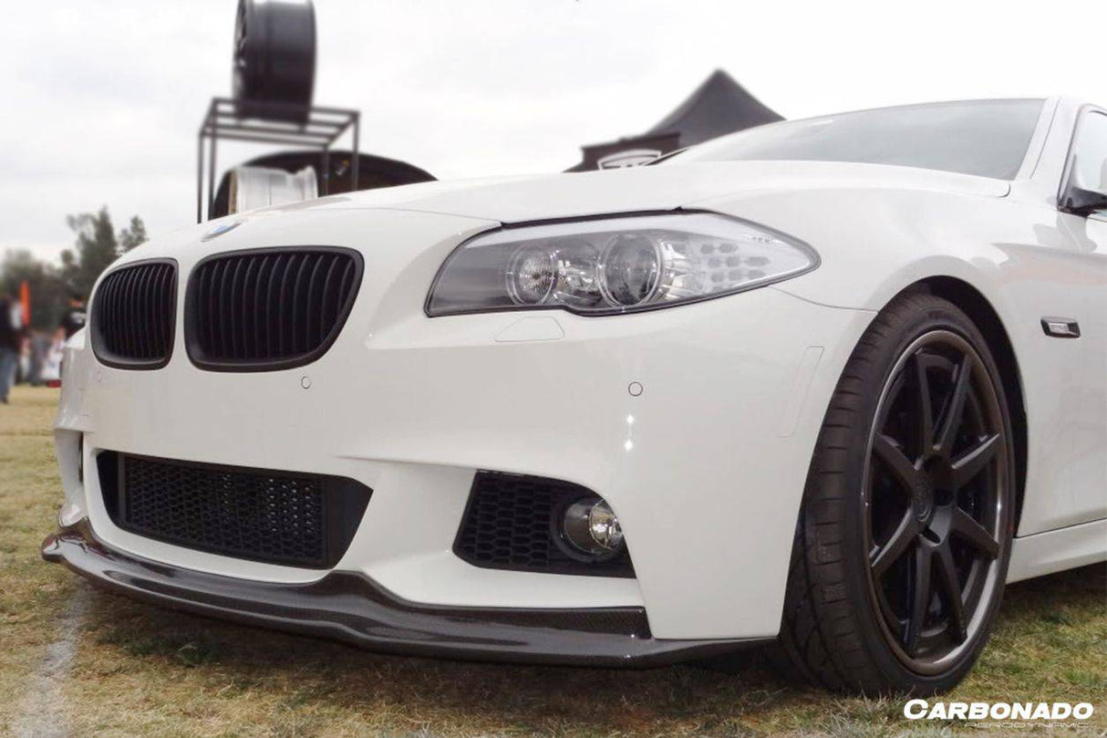 2011-2016 BMW F10 5 Series M-Tech AK Style Carbon Fiber Front Lip