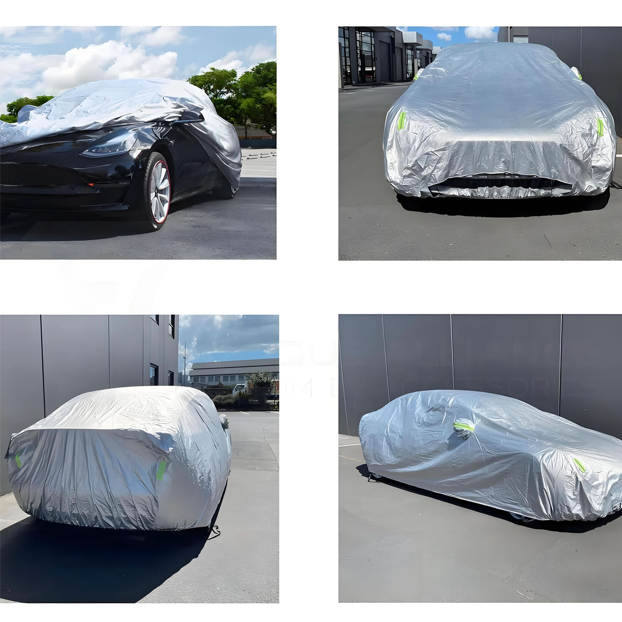 All-Weather Car Cover for Model 3/Y/S | Charging Port Access | Waterproof Oxford
