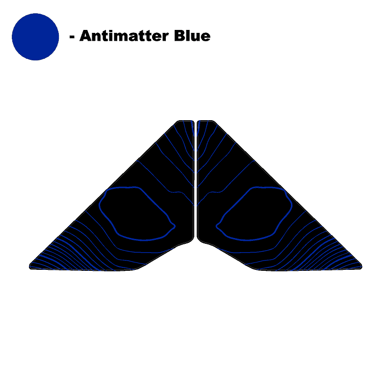 Topo Rear Window Triangle Overlay (Printed Series) - 2021+ Bronco 4 Door