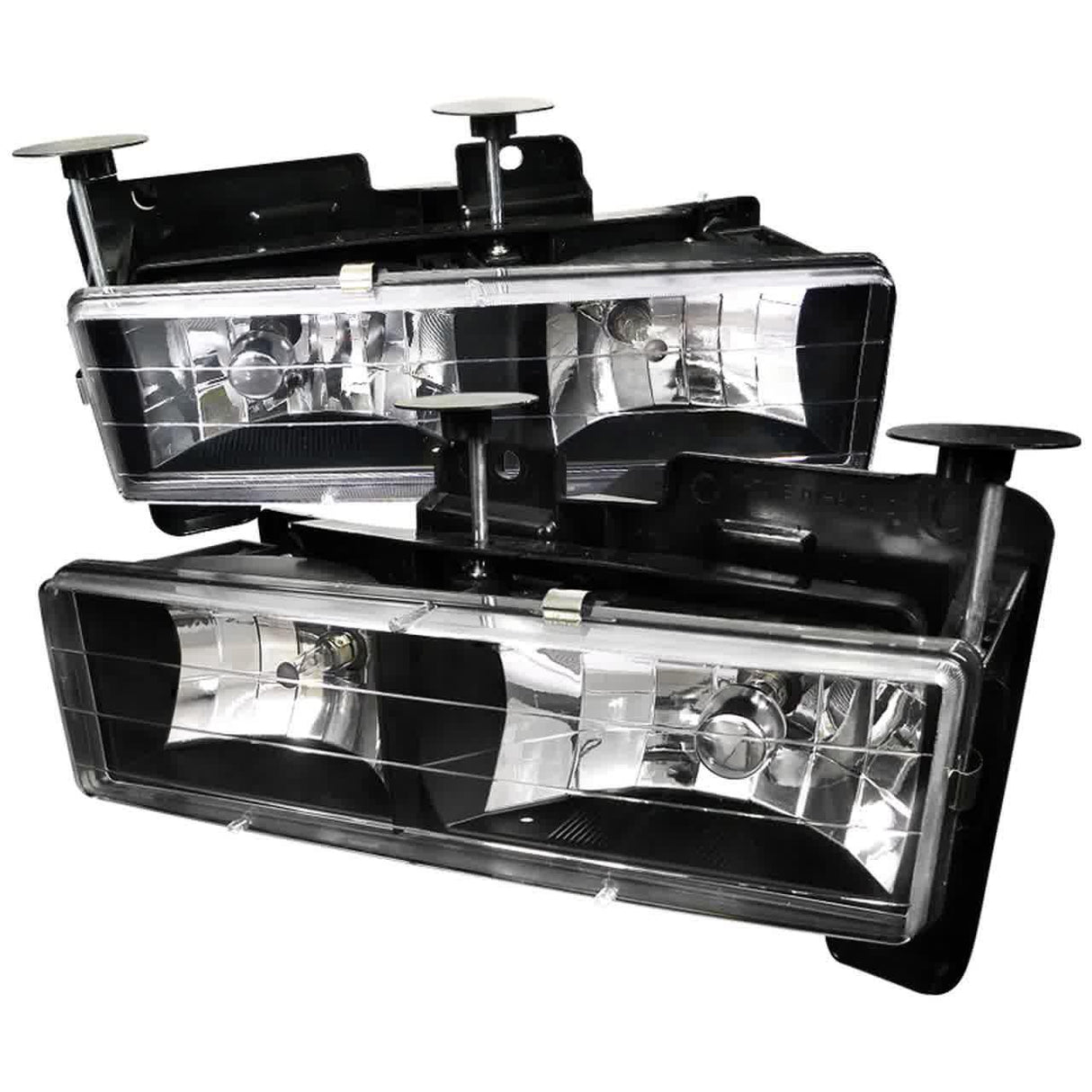 Spec-D OEM Replacement Headlights Silverado (88-98) Suburban (94-99) Chrome or Black