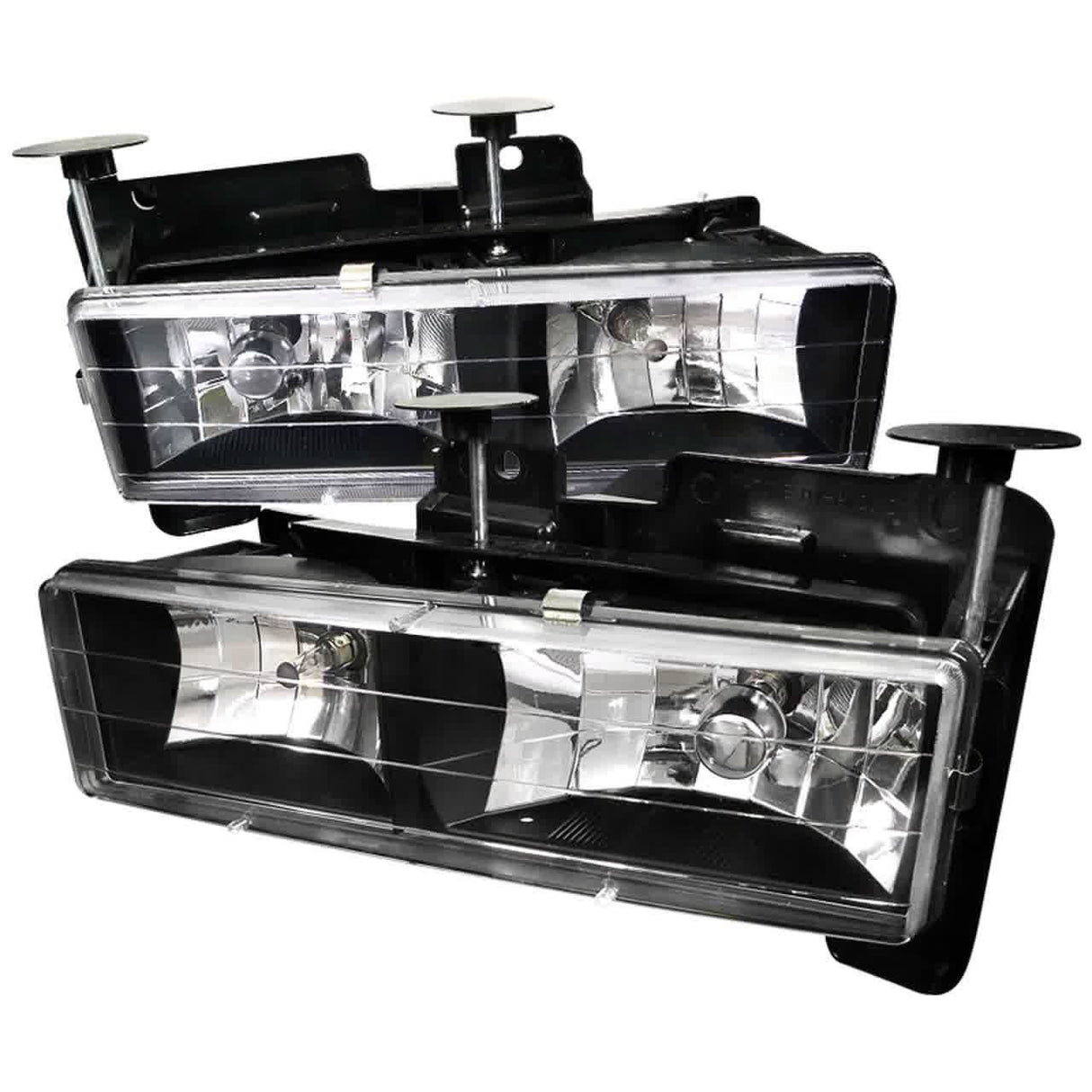 Spec-D OEM Replacement Headlights Silverado (88-98) Suburban (94-99) Chrome or Black