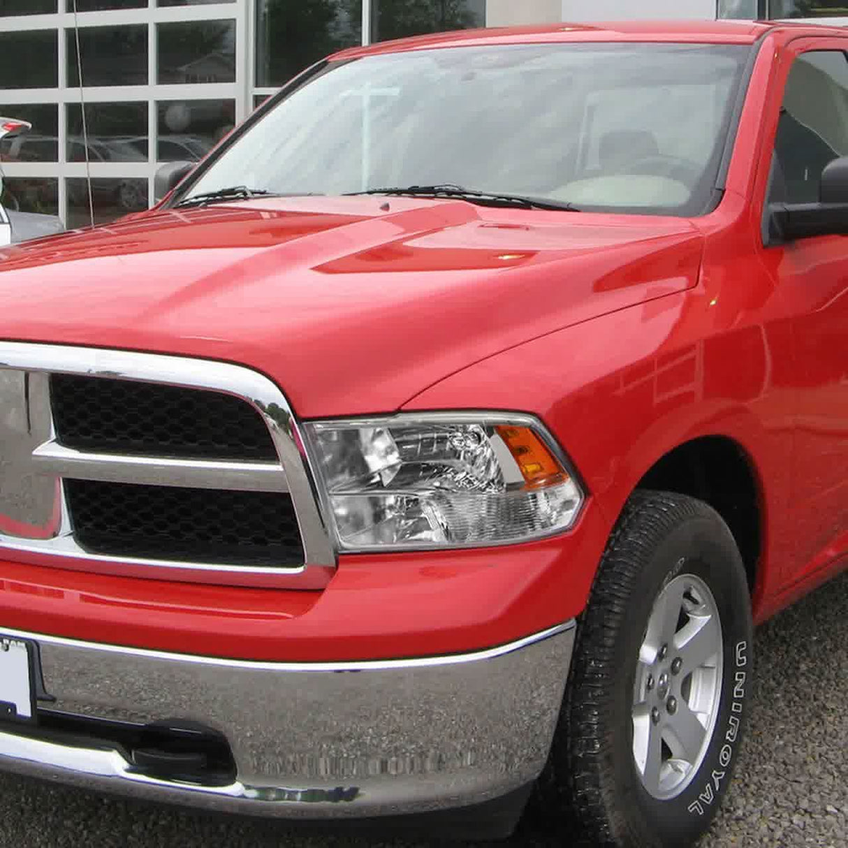 Spec-D Crystal Headlights Dodge Ram (2009-2018) Optional LED Bar - Matte Black or Chrome