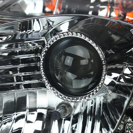 Nissan 350Z SMD LED Strip with HID Black or Chrome Projector Headlights (2003-2005) - K2 Industries