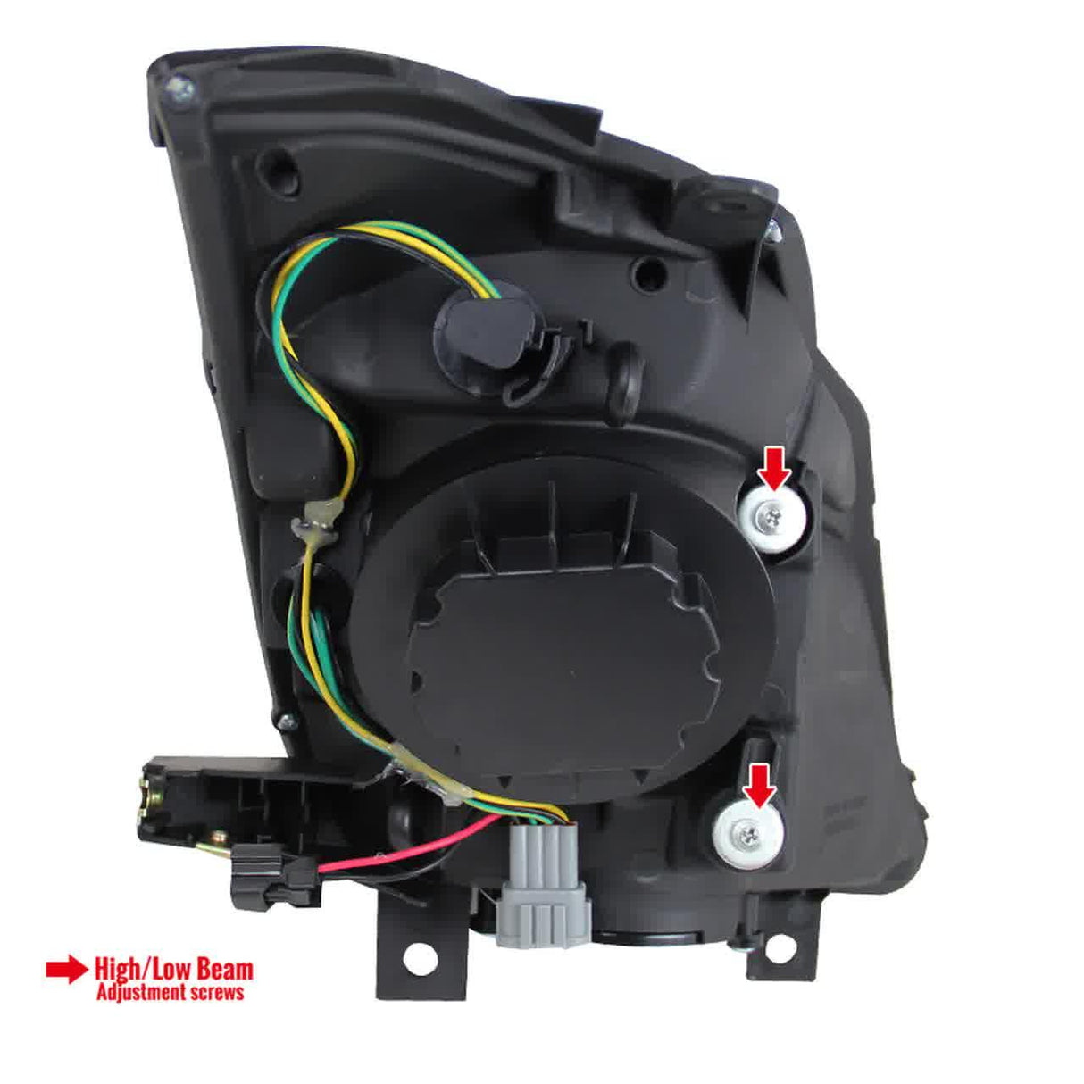 Nissan 350Z SMD LED Strip with HID Black or Chrome Projector Headlights (2003-2005) - K2 Industries