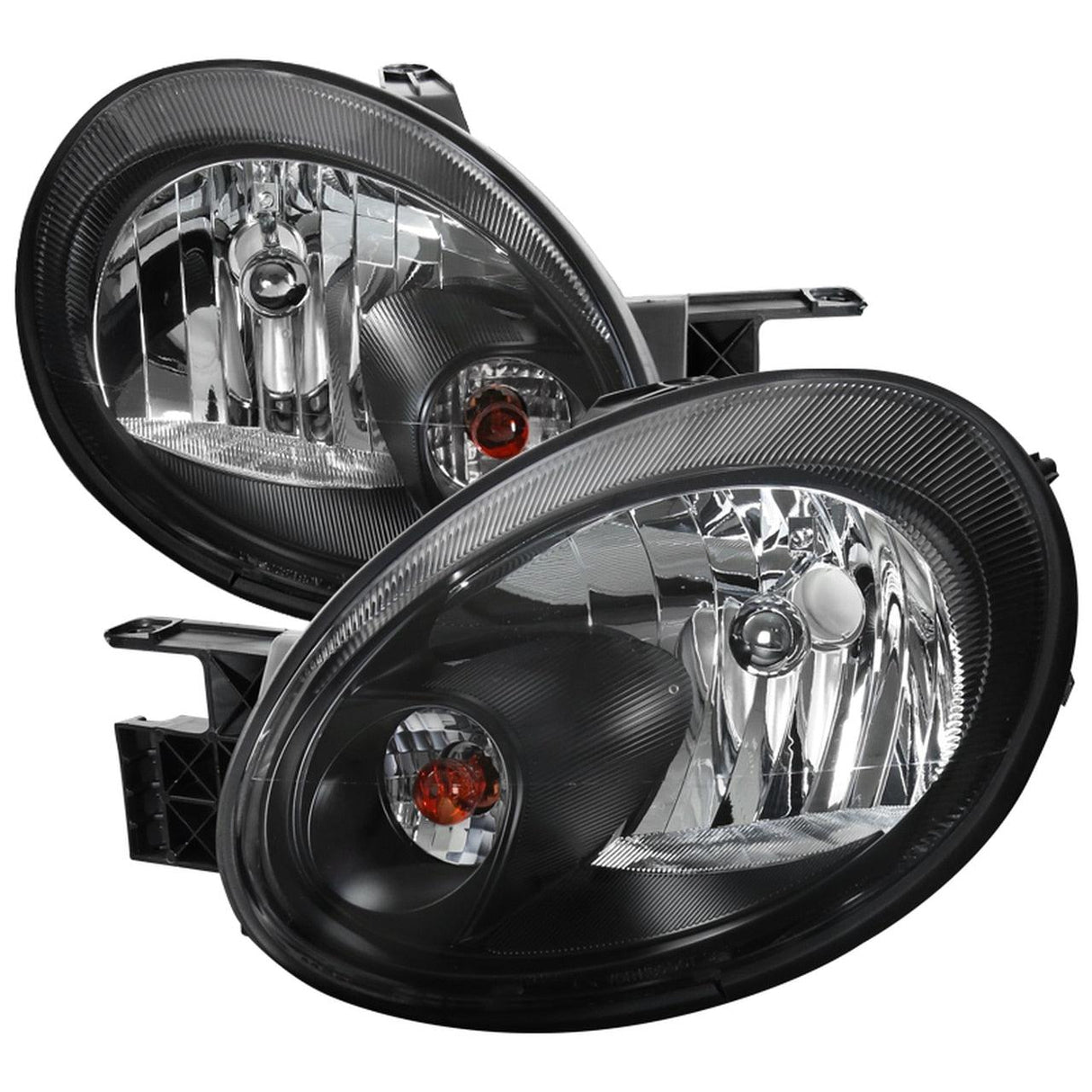 Spec-D Headlights Dodge Neon & Neon SRT4 (2003-2005) Black / Chrome OEM Replacement