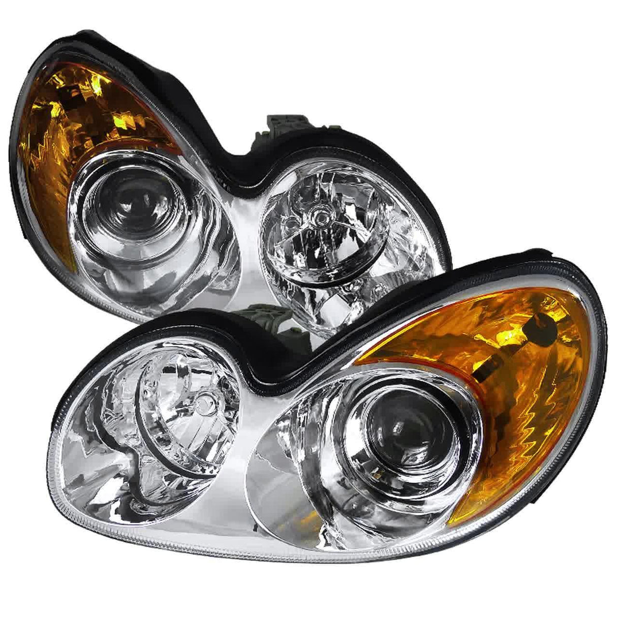 Spec-D Projector Headlights Hyundai Sonata (2002-2005) Matte Black or Chrome Housing