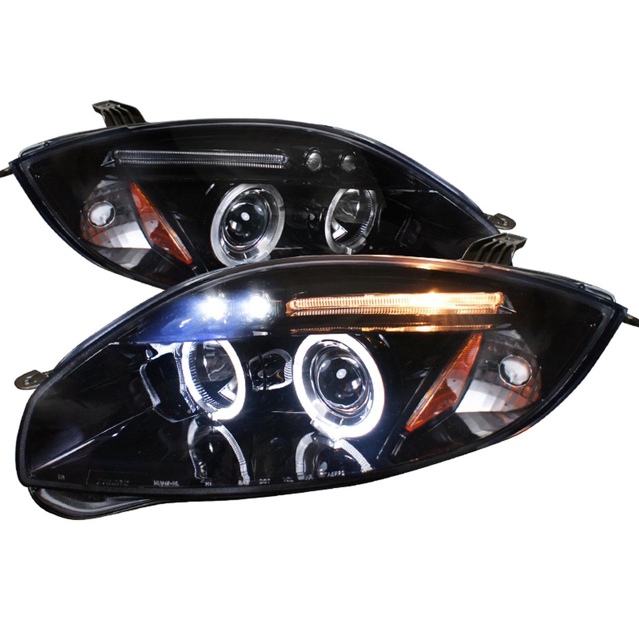 Spec-D Projector Headlights Mitsubishi Eclipse 4G (06-11) w/ LED Halo - Black or Chrome