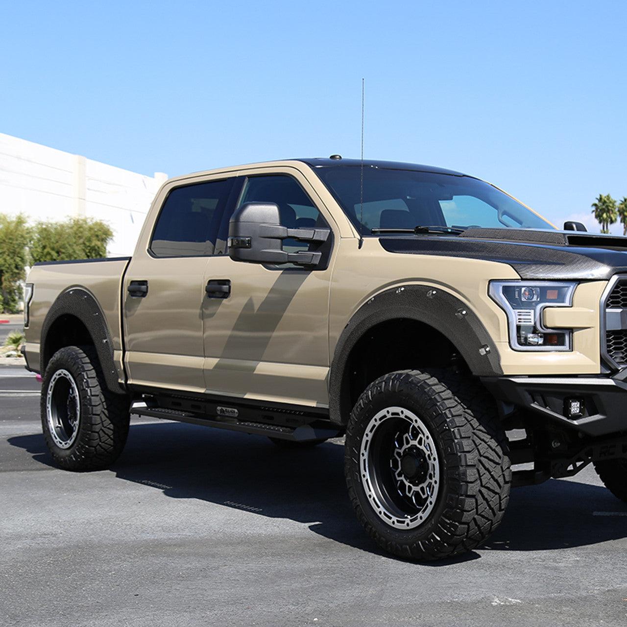 Spec-D Fender Flares Ford F150 (2015-2017) Rivet Style Styleside 67.0" / 78.8" / 97.4" bed