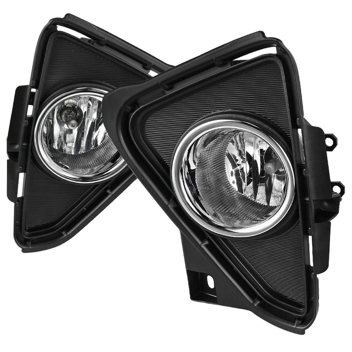 Spec-D OEM Fog Lights Toyota RAV4 (2016-2018) Chrome Housing - Clear Lens