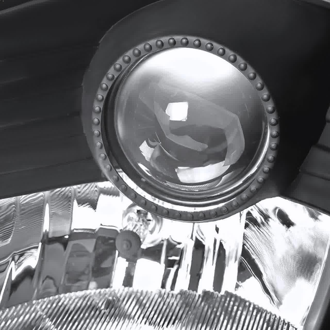 Nissan 350Z SMD LED Strip with HID Black or Chrome Projector Headlights (2003-2005) - K2 Industries