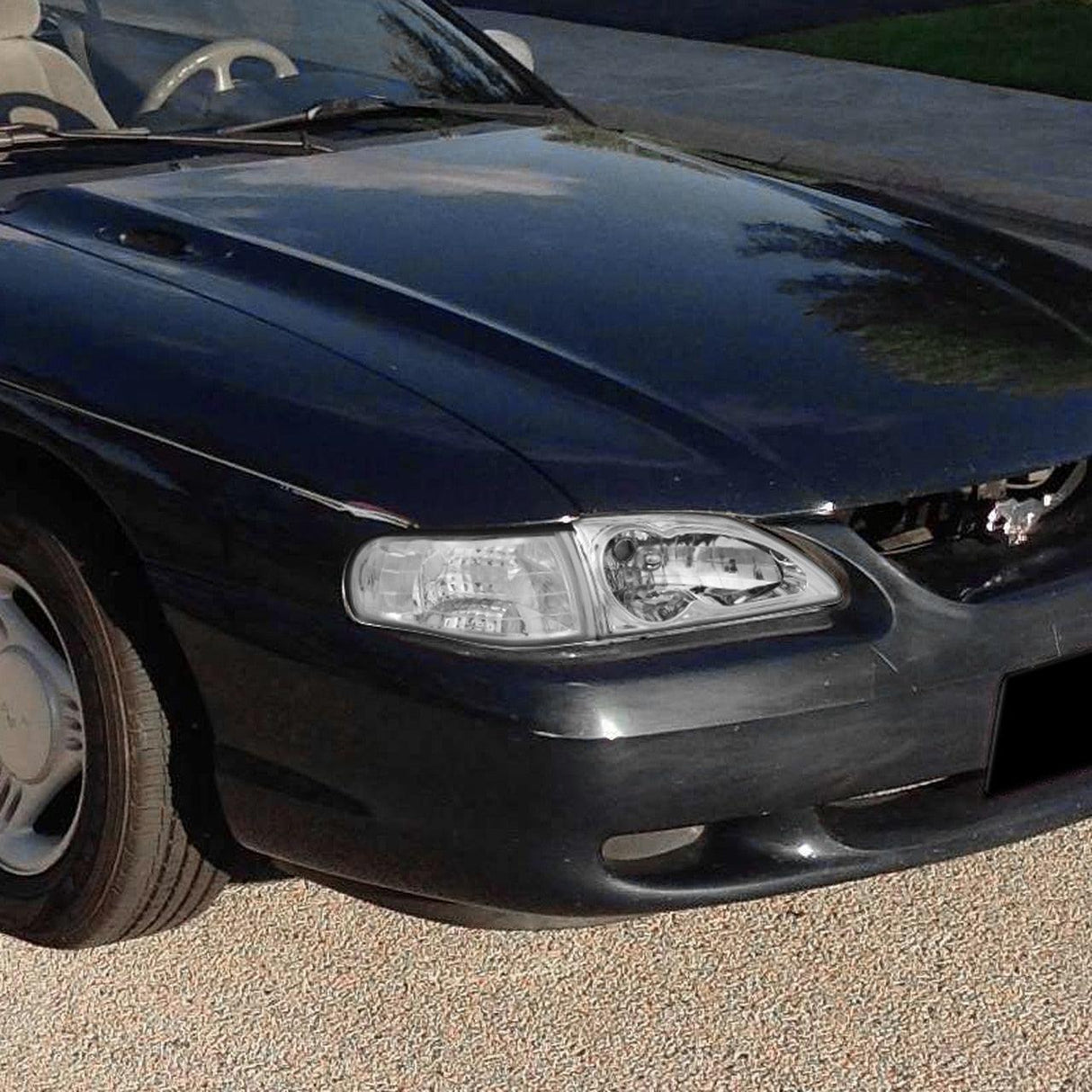 Spec-D OEM Replacement Headlights Ford Mustang (94-98) Chrome or Matte Black Housing