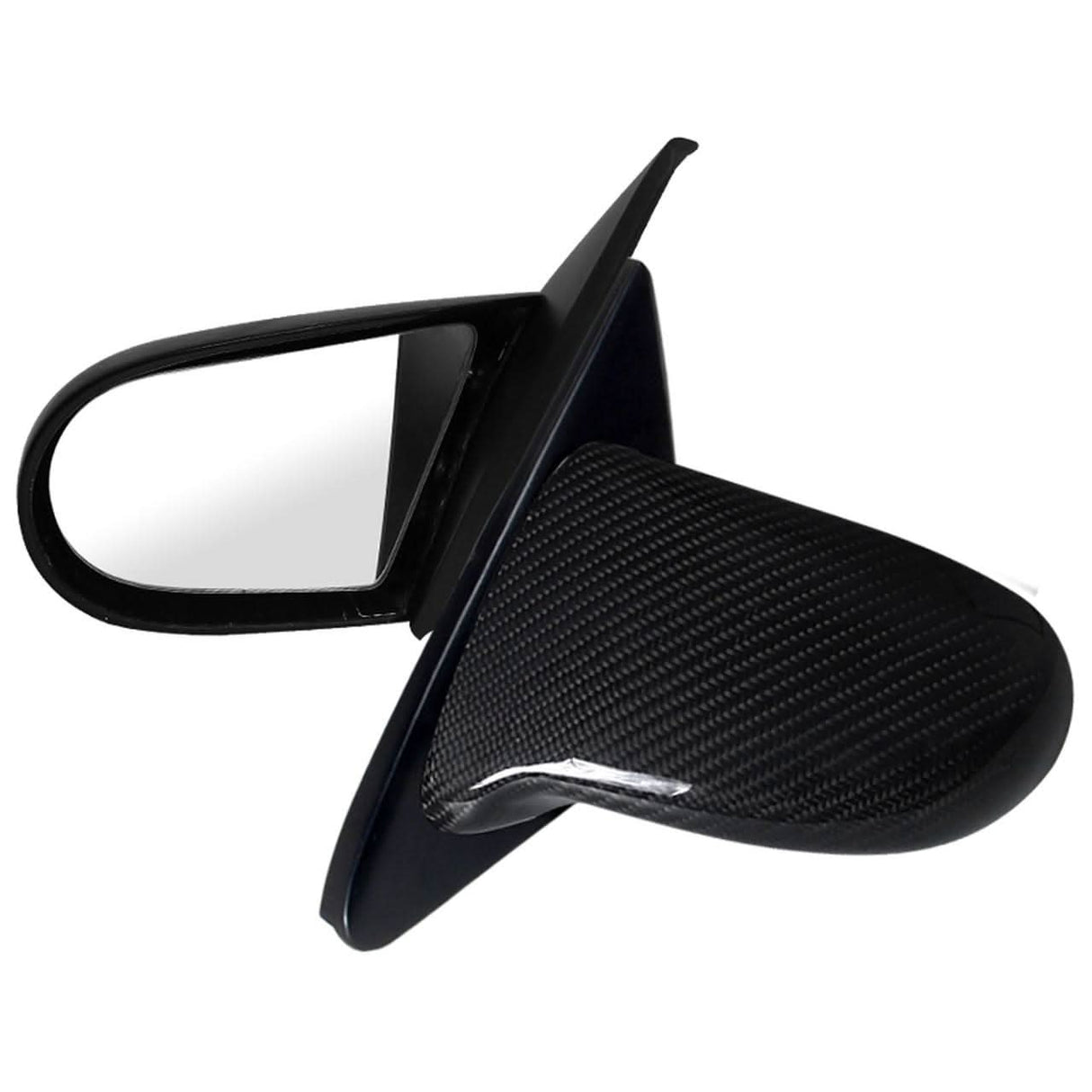 Spec-D Mirrors Honda Civic EK Coupe/Hatch (96-00) Carbon Fiber / Black Spoon Style