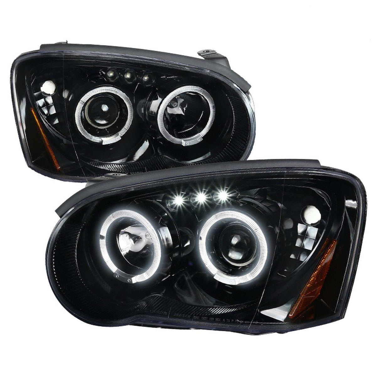 Spec-D Projector Headlights Subaru WRX / Outback (04-05) Dual Halo LED - Black or Chrome
