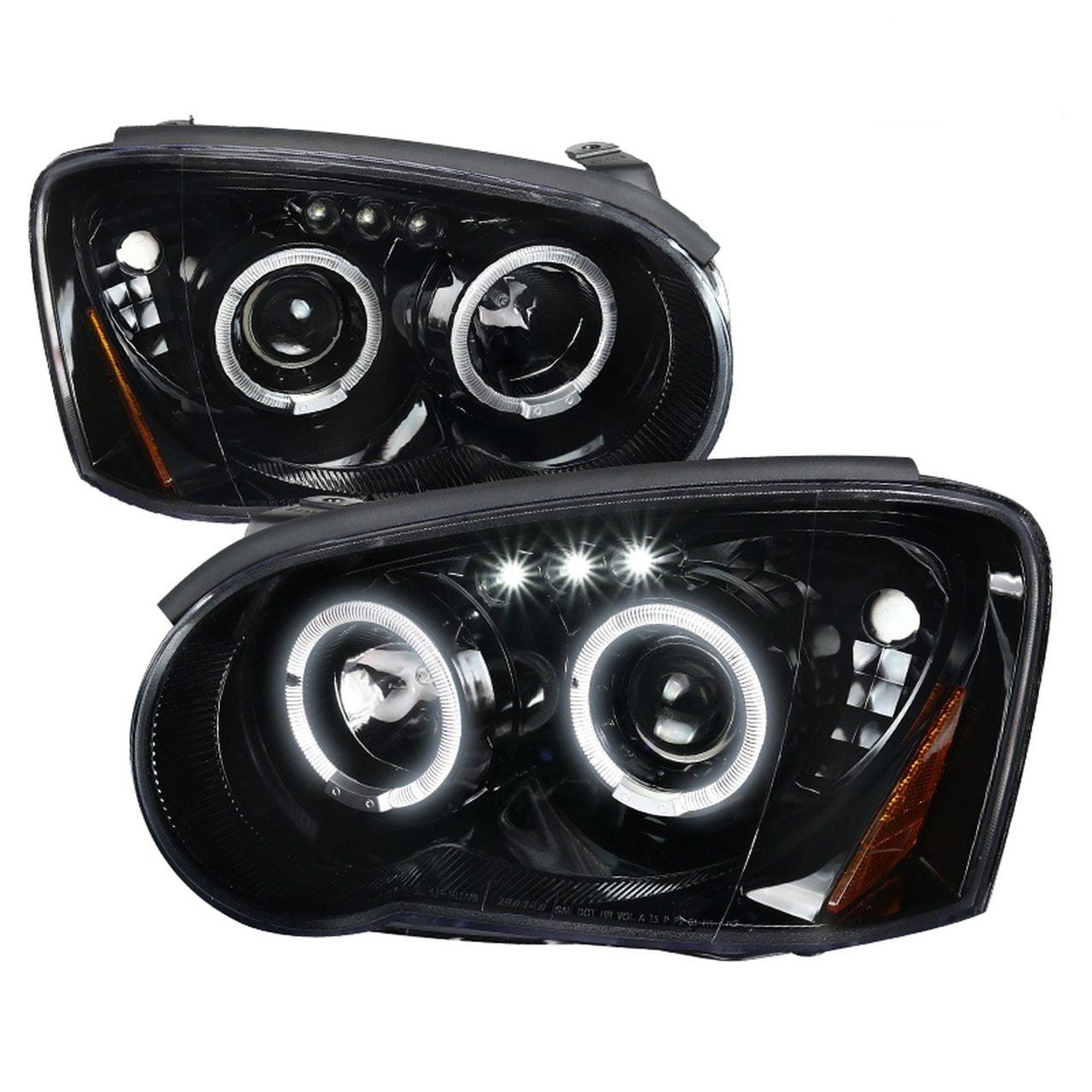 Spec-D Projector Headlights Subaru WRX / Outback (04-05) Dual Halo LED - Black or Chrome