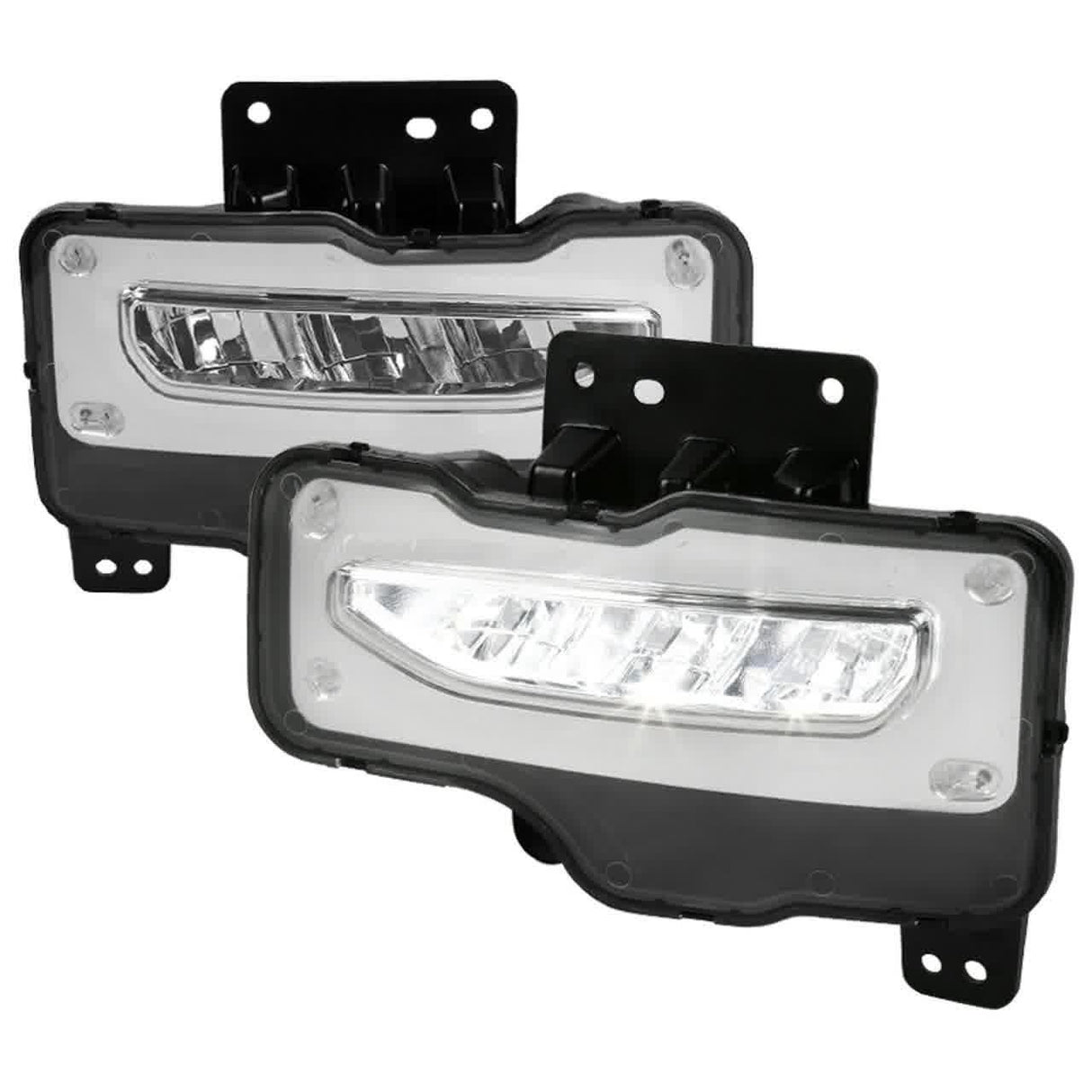 Spec-D LED Fog Lights GMC Sierra 1500 (16-18) Chrome Housing - Clear or Smoke Lens