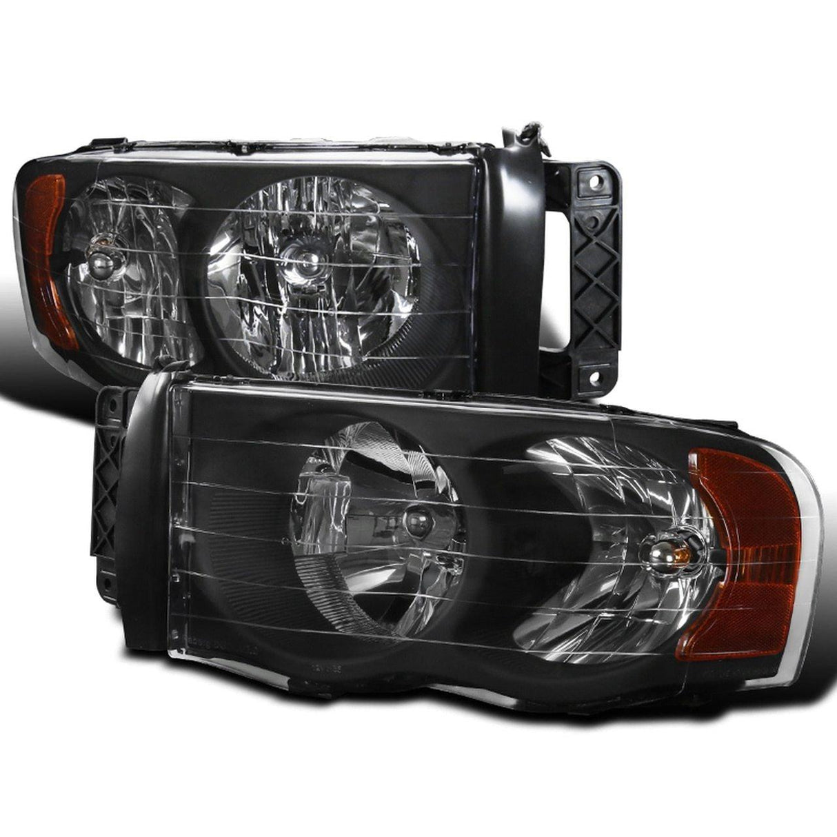 Spec-D OEM Replacement Headlights Ram 1500 (02-05) 2500/3500 (03-05) Clear / Black / Smoke Lens