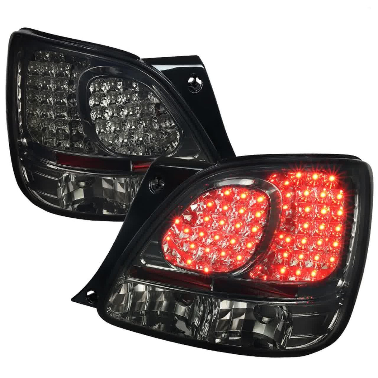 Spec-D LED Tail Lights Lexus GS300 GS400 GS430 (98-05) Smoked / Chrome / Black