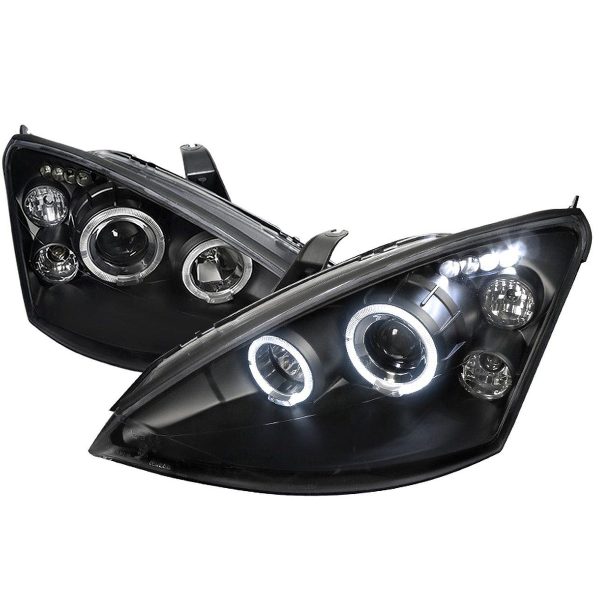 Spec-D Projector Headlights Ford Focus (00-04) LED Halo - Black or Chrome