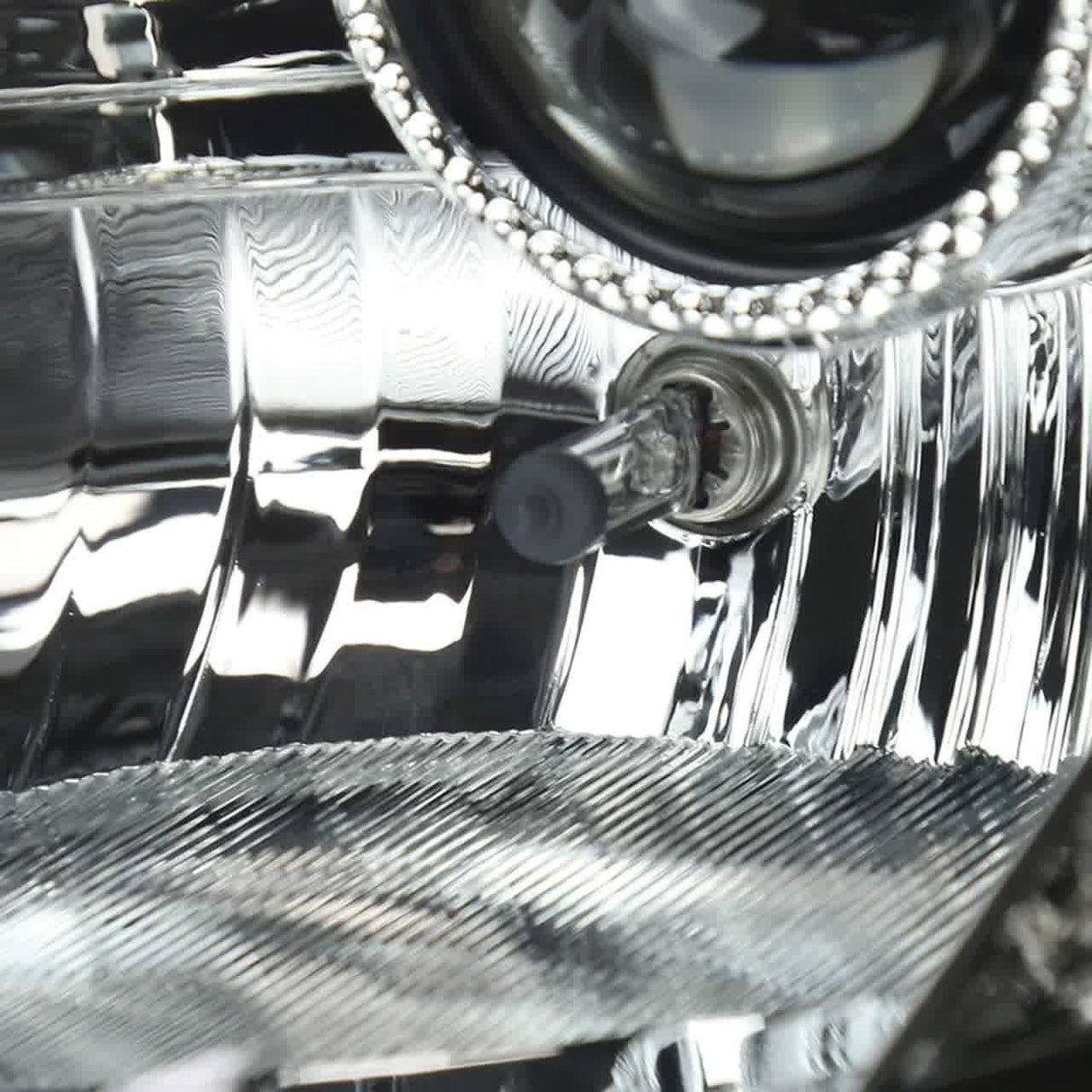 Nissan 350Z SMD LED Strip with HID Black or Chrome Projector Headlights (2003-2005) - K2 Industries