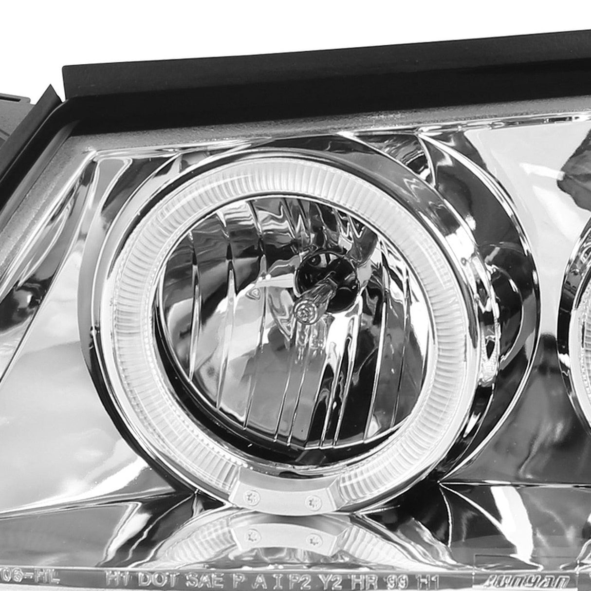 Spec-D Projector Headlights Chevy Impala (2000-2005) LED Halo - Black / Chrome