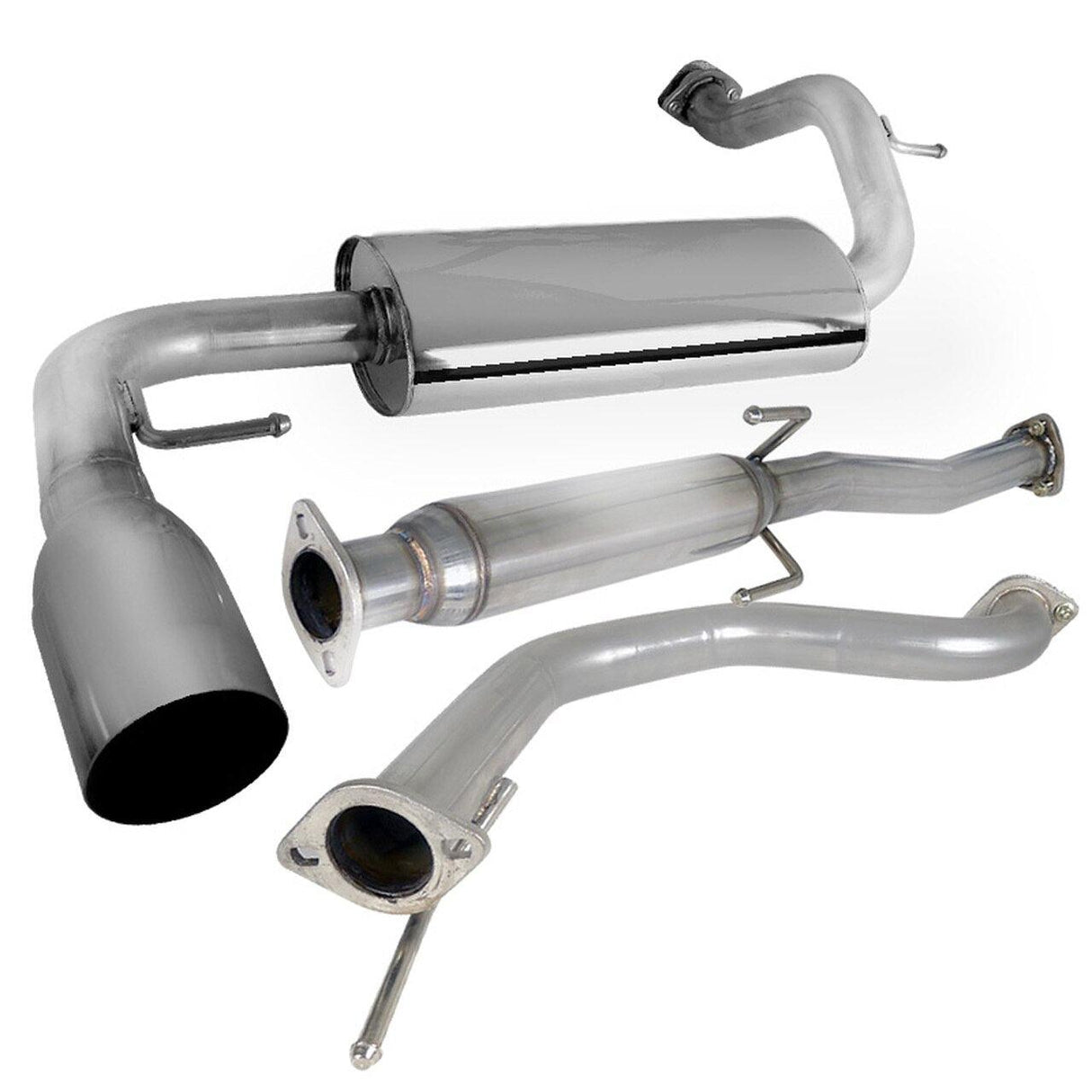 Spec-D Tuning Exhaust Honda CRX (88-91) Polished / Blue Burnt Tip