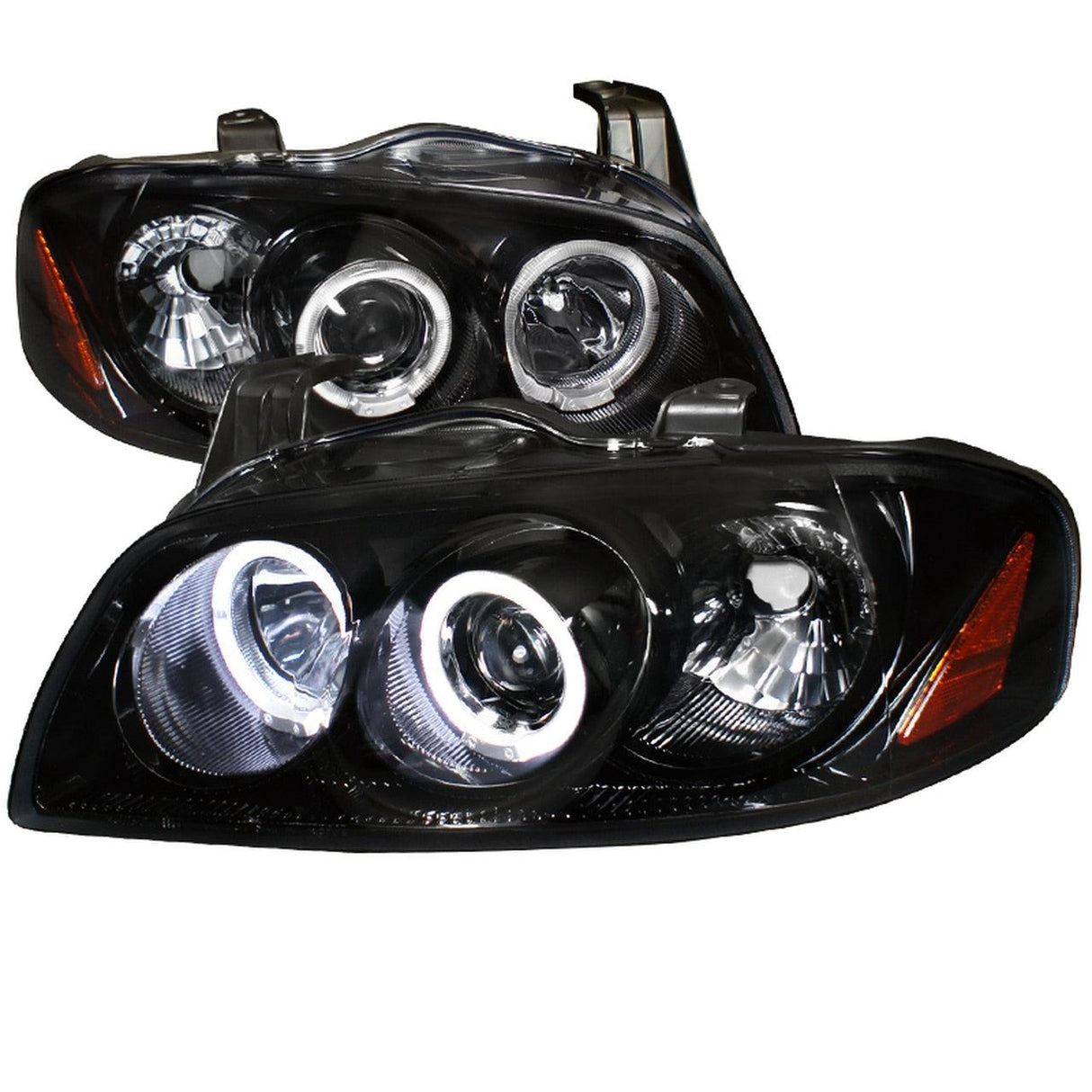 Spec-D Projector Headlights Nissan Sentra (2004-2005-2006) Dual LED Halo - Black or Chrome