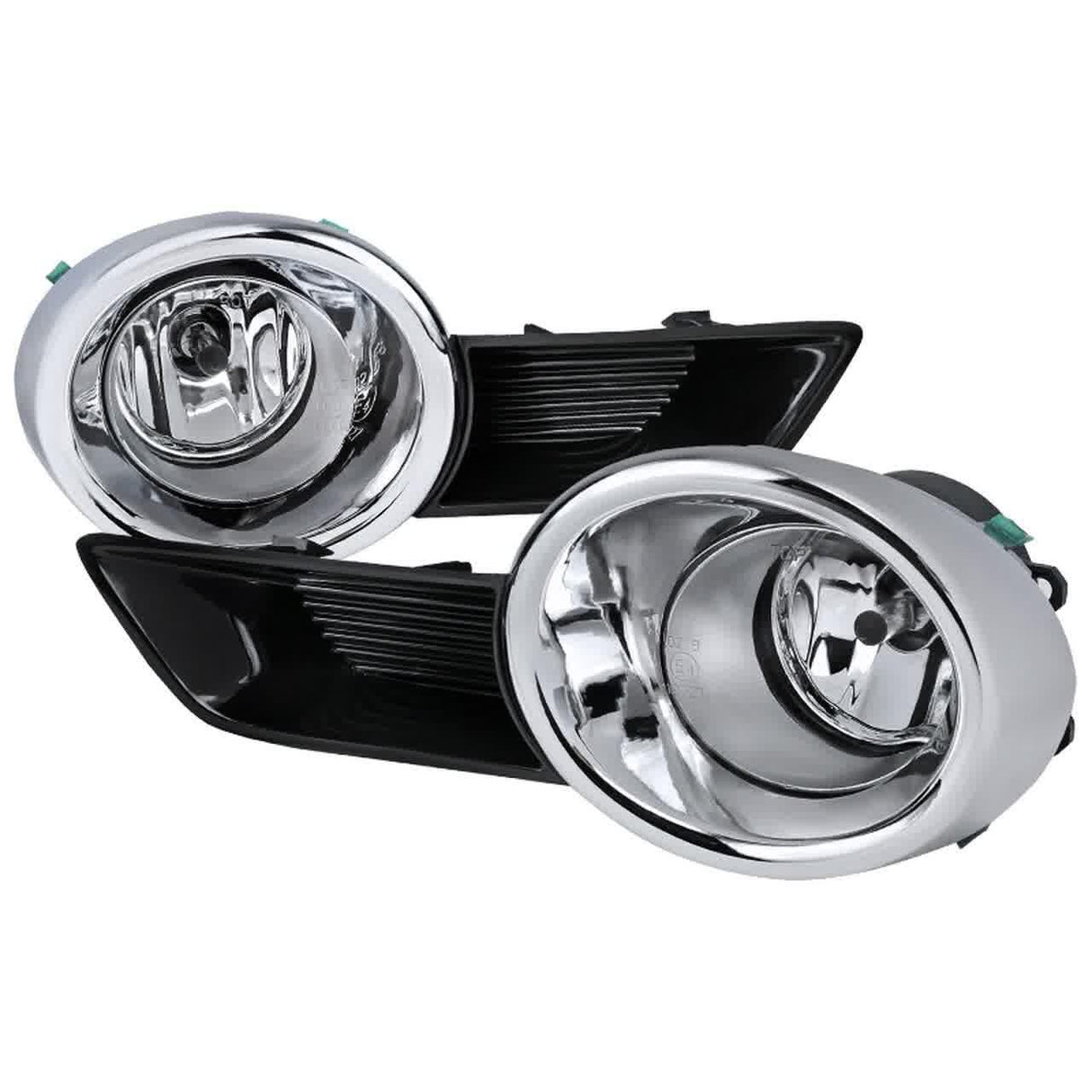 Spec-D OEM Fog Lights Toyota Highlander (08-11) Chrome Housing / Clear Lens - Chrome or Black Bezels