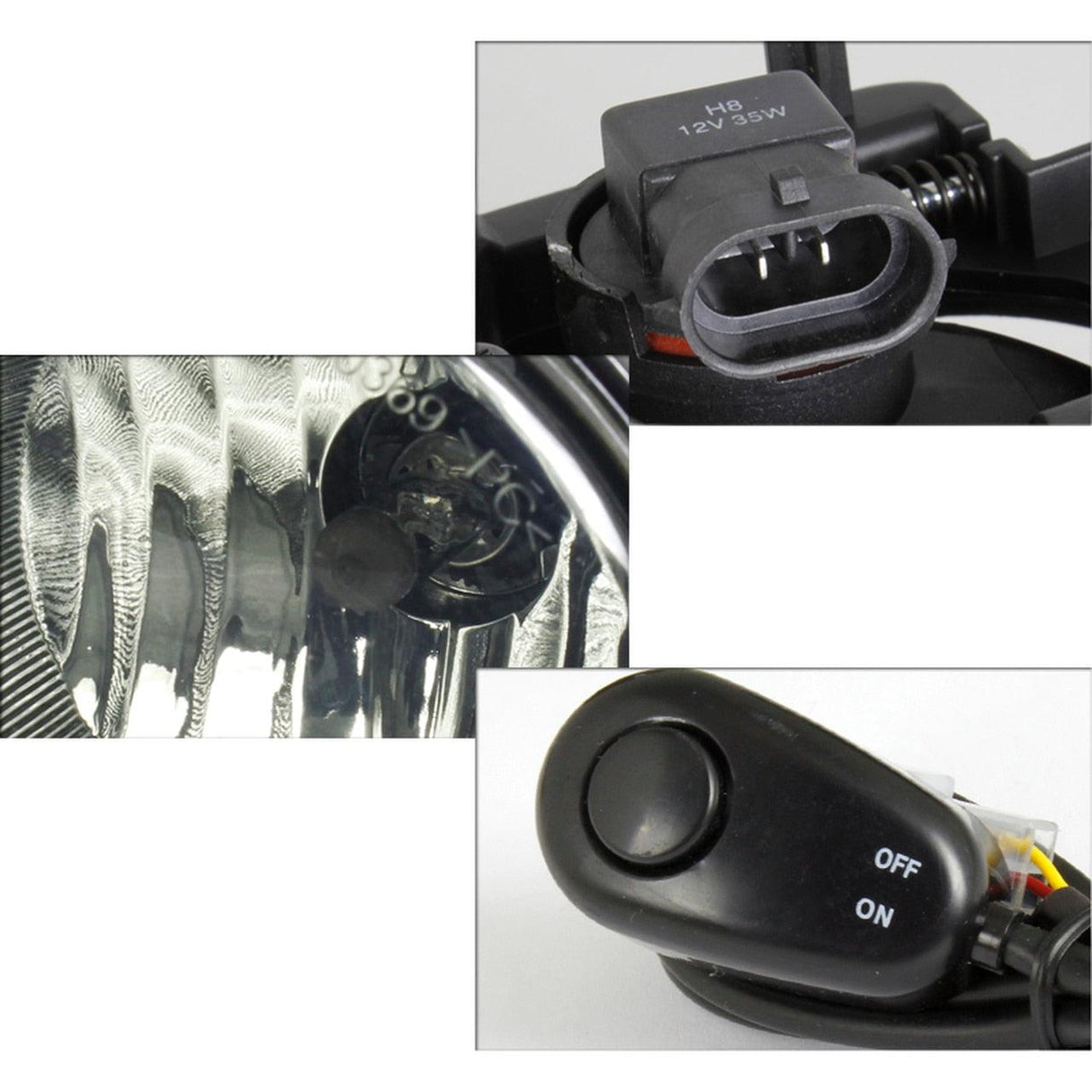 Spec-D OEM Fog Lights Jeep Commander (06-08) Grand Cherokee (05-09) Chrome / Smoked