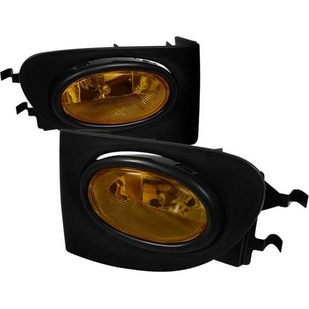 Spec-D Fog Lights Honda Civic Si EP3 (02-05) OEM Style w/ Yellow Amber Lens