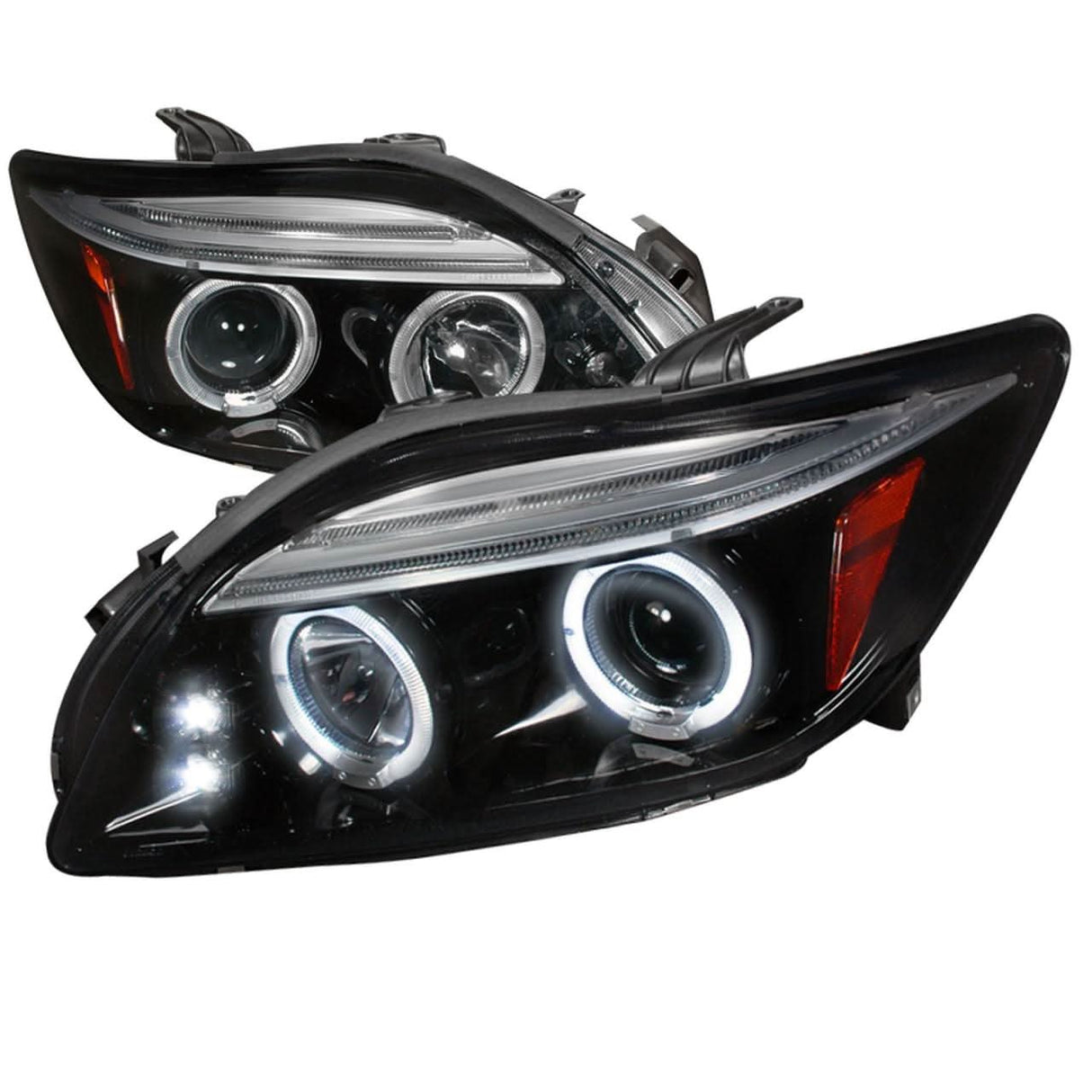Spec-D Projector Headlights Scion tC (2005-2010) Dual Halo - Black / Chrome / Smoke
