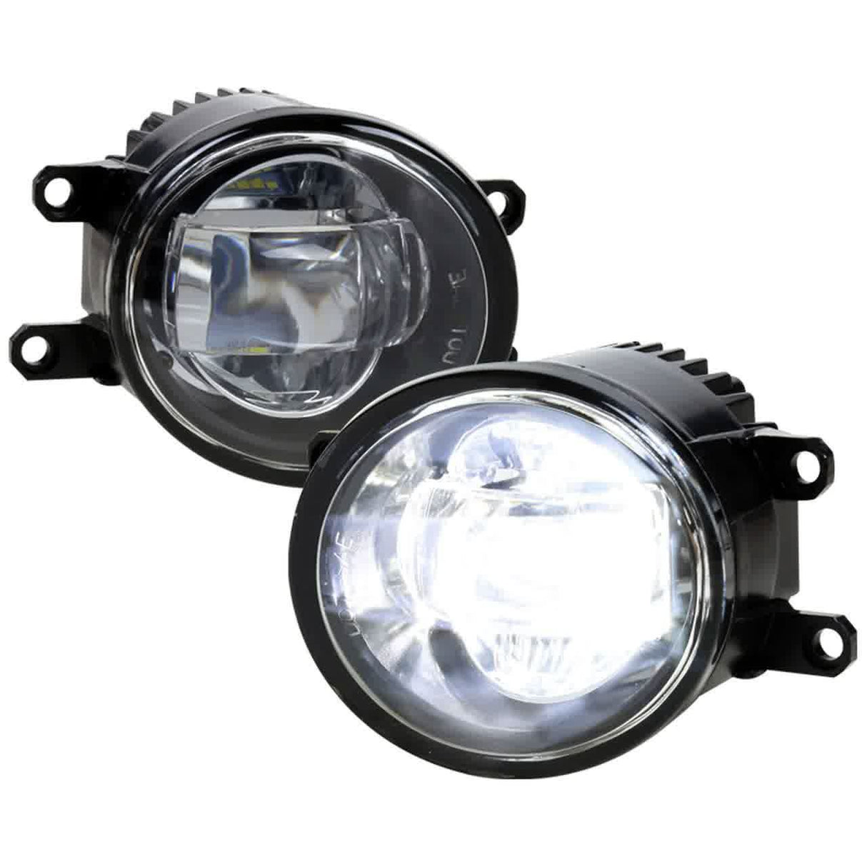 Spec-D SMD LED Fog Lights Toyota Highlander (2008-2010) Chrome Housing - Clear Lens