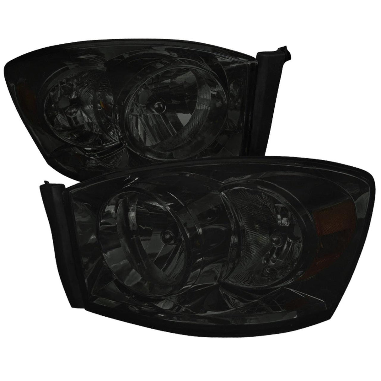 Spec-D OEM Replacement Headlights Dodge Ram 1500 (2006-2008) 2500/3500 (2006-2009) Clear / Black / Smoked
