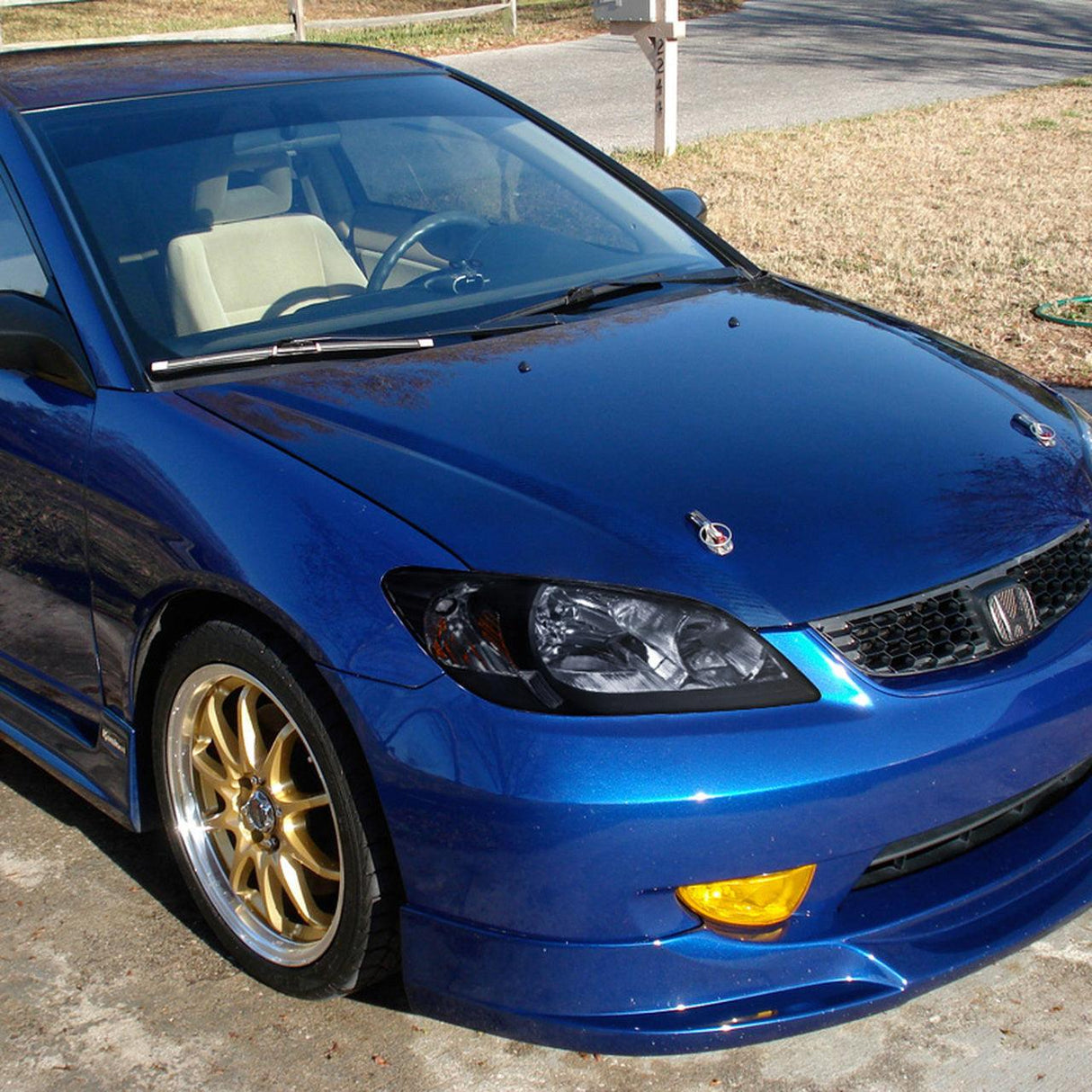 Spec-D OEM Replacement Headlights Honda Civic (04-05) JDM Euro w/ Black Housing