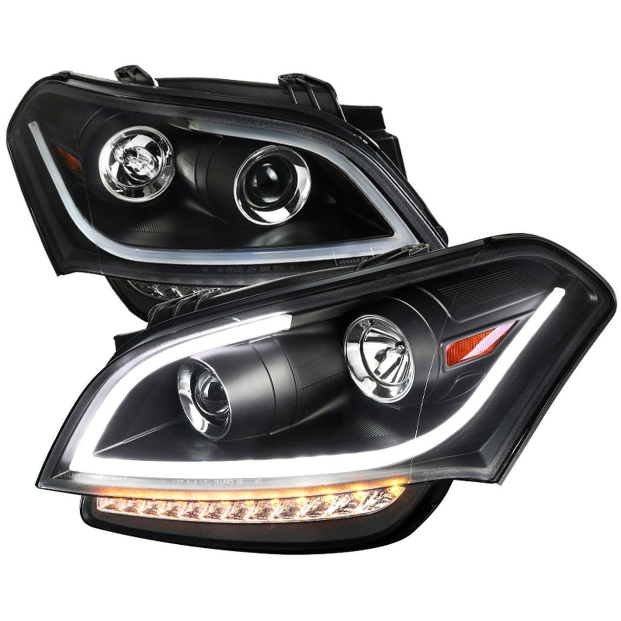 Spec-D Projector Headlights Kia Soul (2010-2011) LED DRL Black Housing