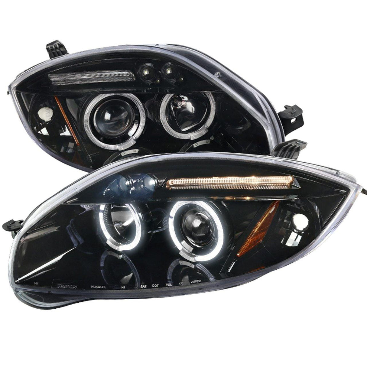 Spec-D Projector Headlights Mitsubishi Eclipse 4G (06-11) w/ LED Halo - Black or Chrome