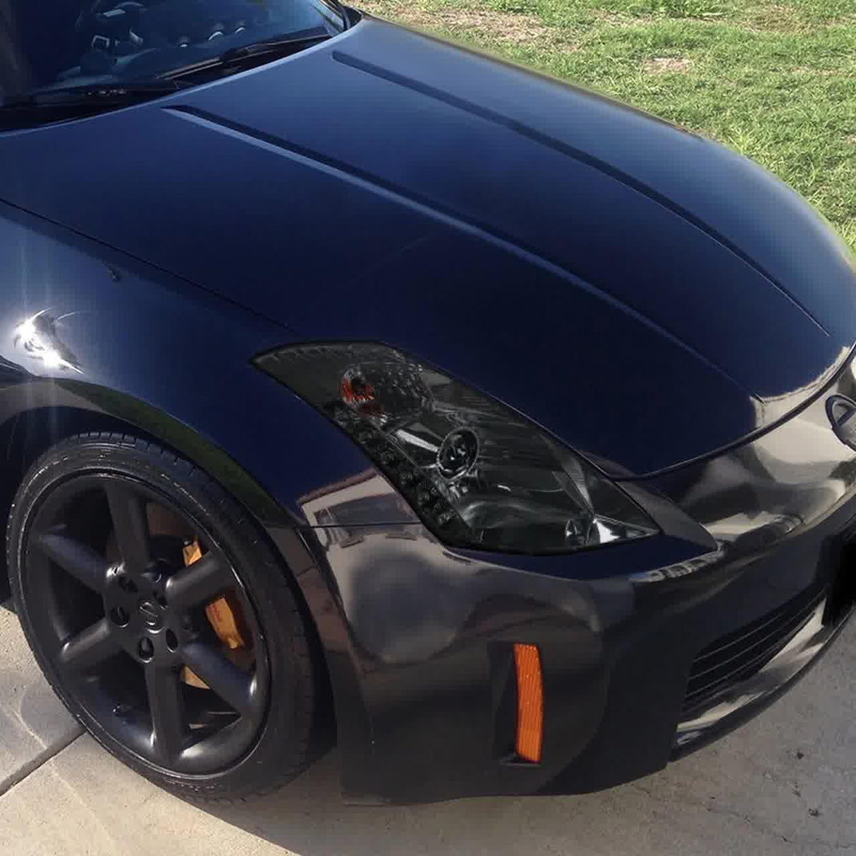 Nissan 350Z SMD LED Strip with HID Black or Chrome Projector Headlights (2003-2005) - K2 Industries