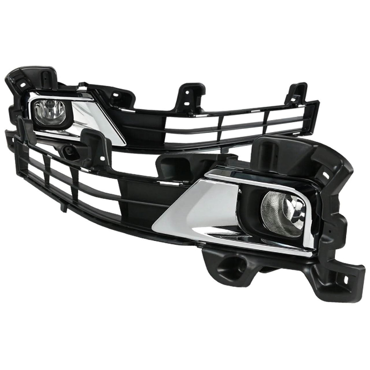 Spec-D OEM Fog Lights Toyota Land Cruiser (2016-2018) Chrome Housing - Clear Lens