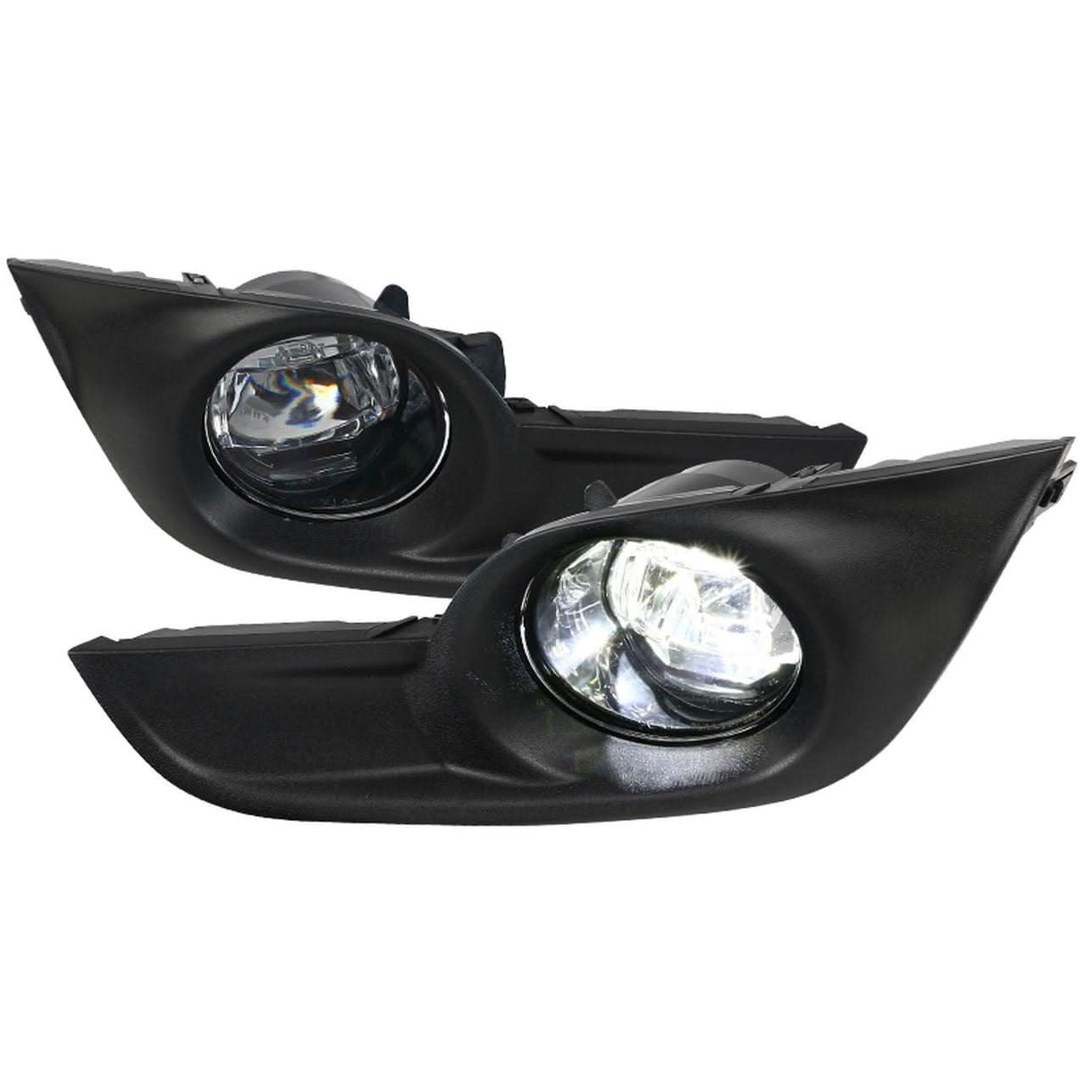 Spec-D Fog Lights Nissan Altima Sedan (2013-2015) Chrome Housing - Clear - OEM or SMD LED Projector