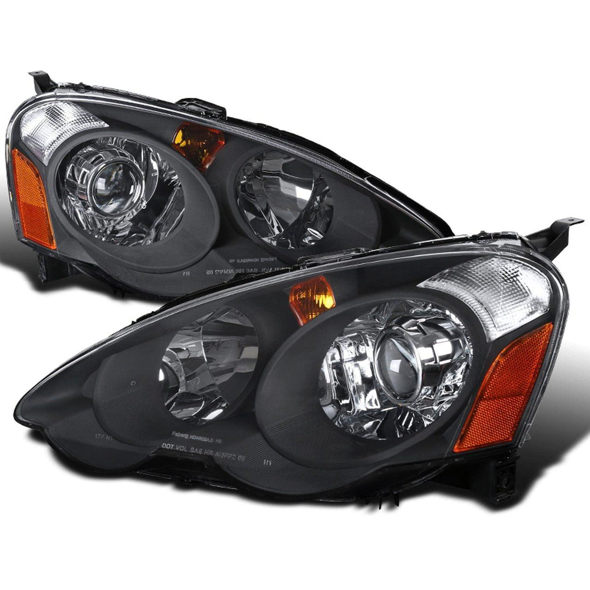 Spec-D OEM Replacement Headlights Acura RSX & Type-S (02-04) Black / Smoked