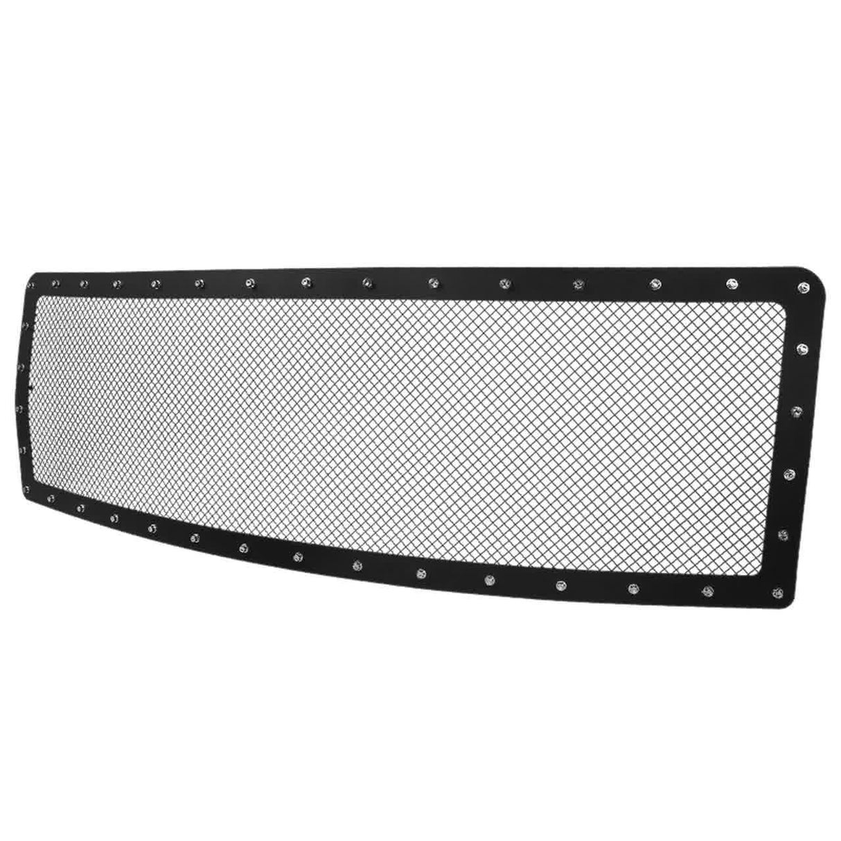 Spec-D Grill Insert Ford F150 (2009-2012) Rivet Style Black Stainless Steel