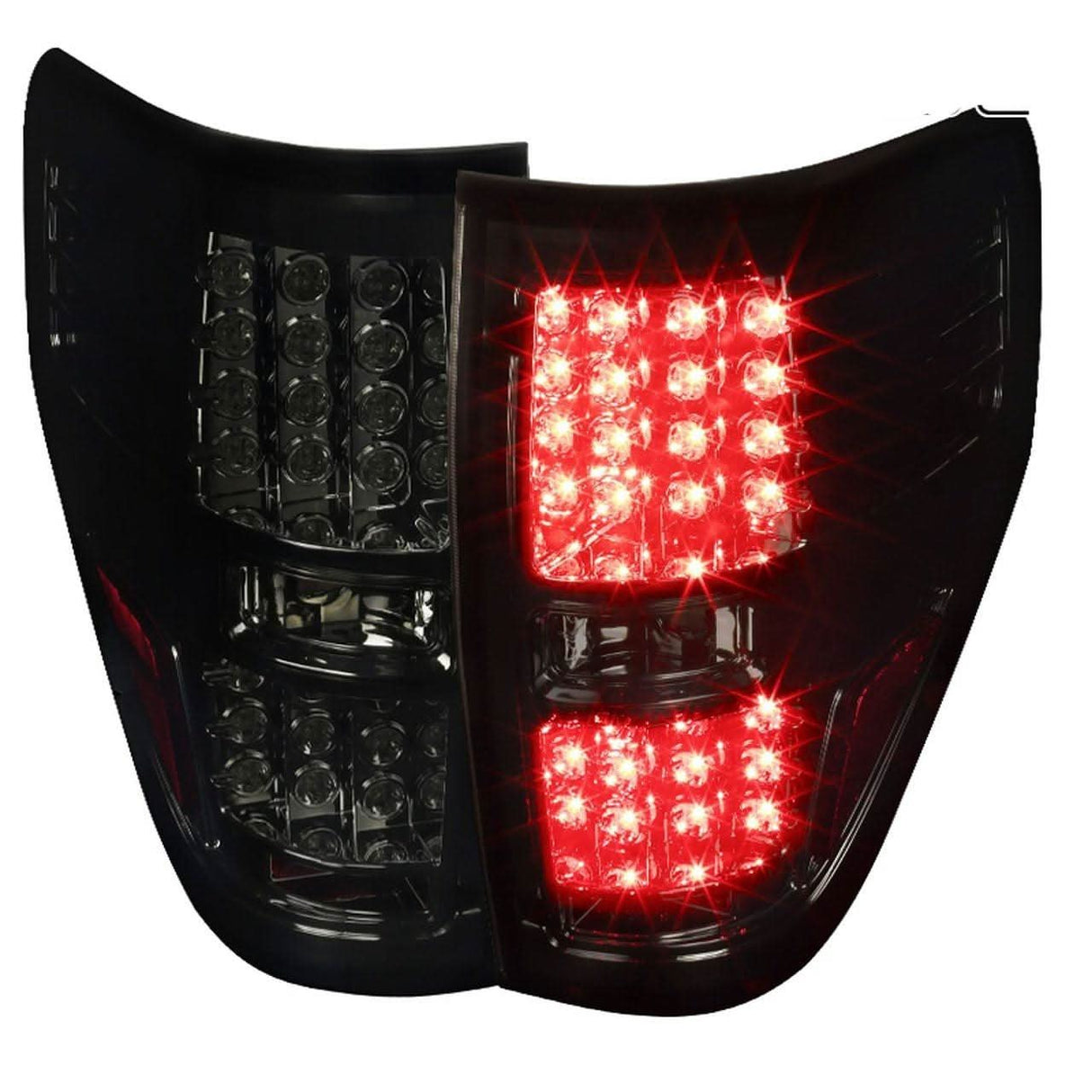 Spec-D Tail Lights Ford F150 (09-14) LED - Black / Smoke / Clear