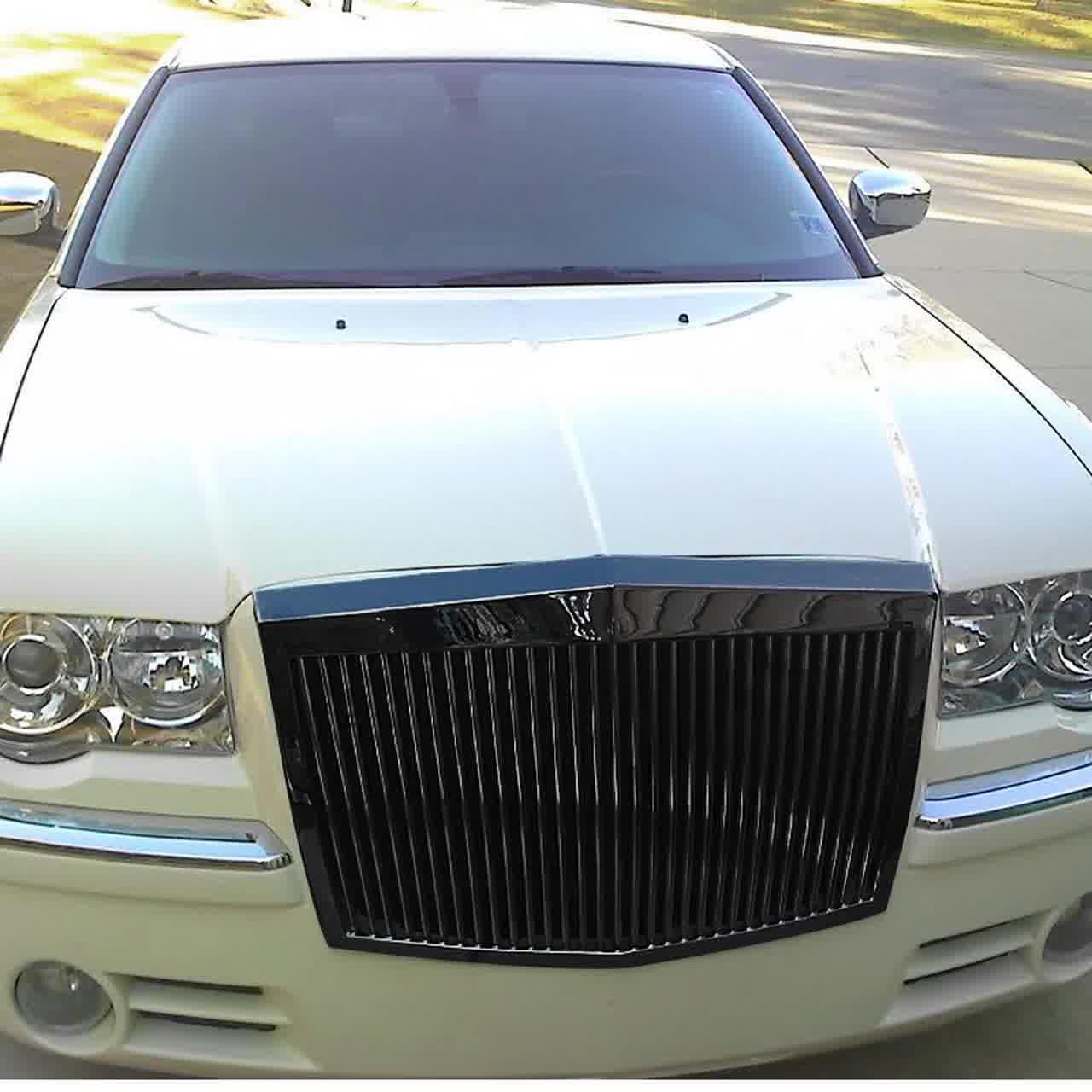 Spec-D Grill Chrysler 300/300C (05-10) Touring / Limited / SRT8 Phantom Style Vertical - Black or Chrome